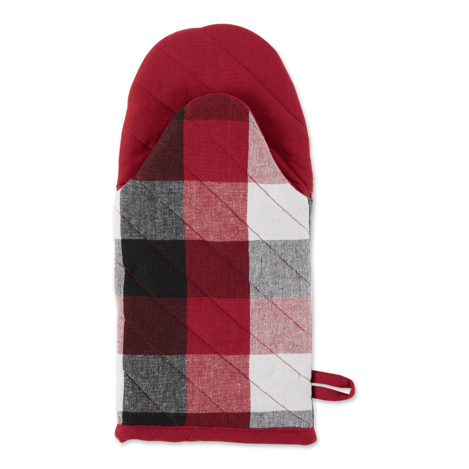 DII&#xAE; Tri Color Check Oven Mitts, 2ct.