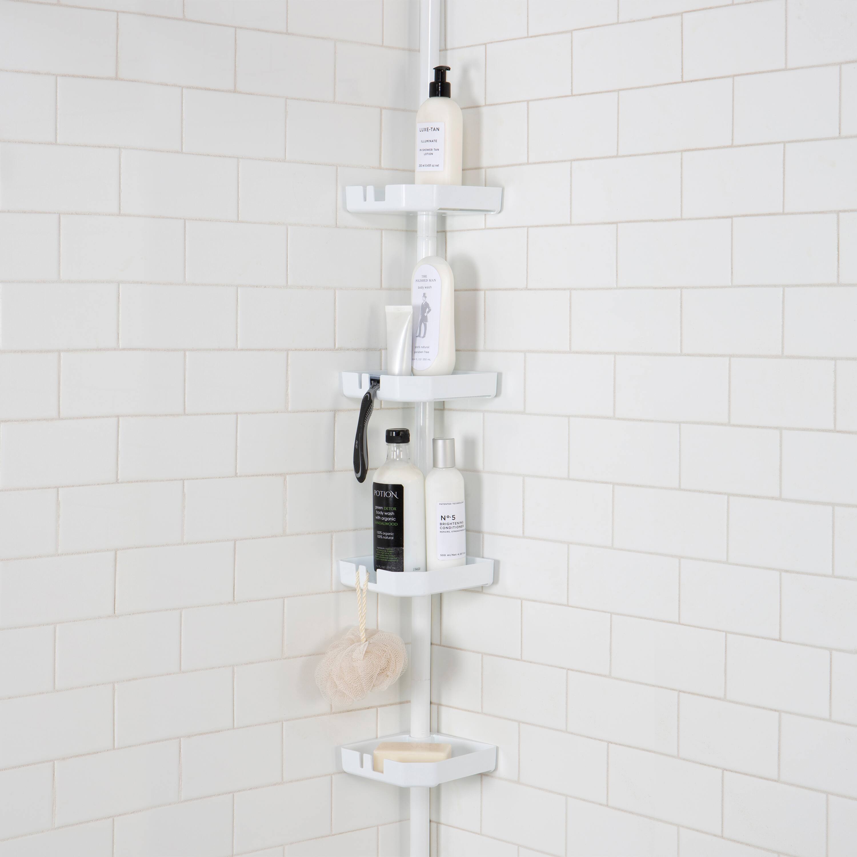 Bath Bliss 4Tier Tension Corner Shower Organizer Caddy Michaels
