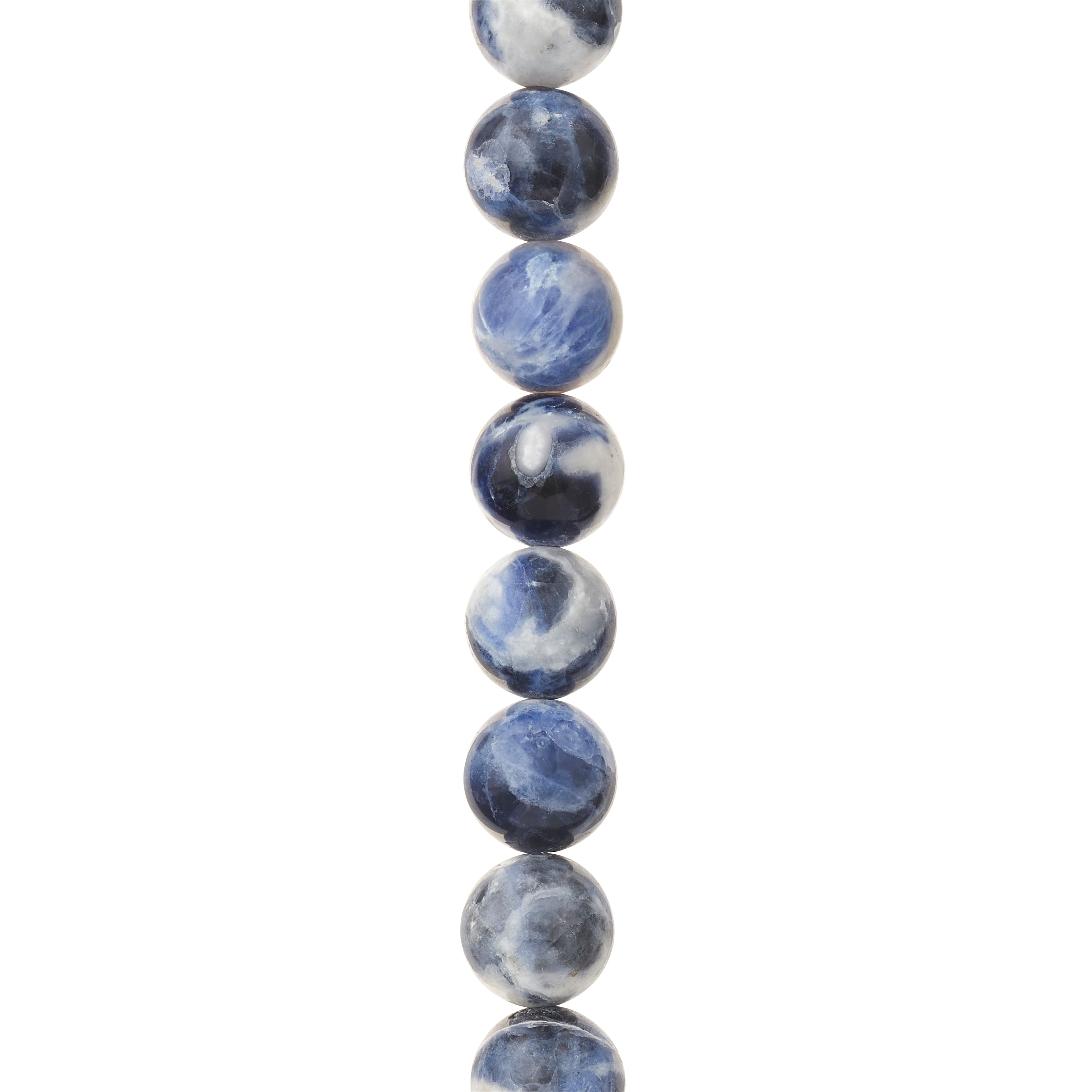 Perles rondes en sodalite bleue de 10 mm de Bead Landing