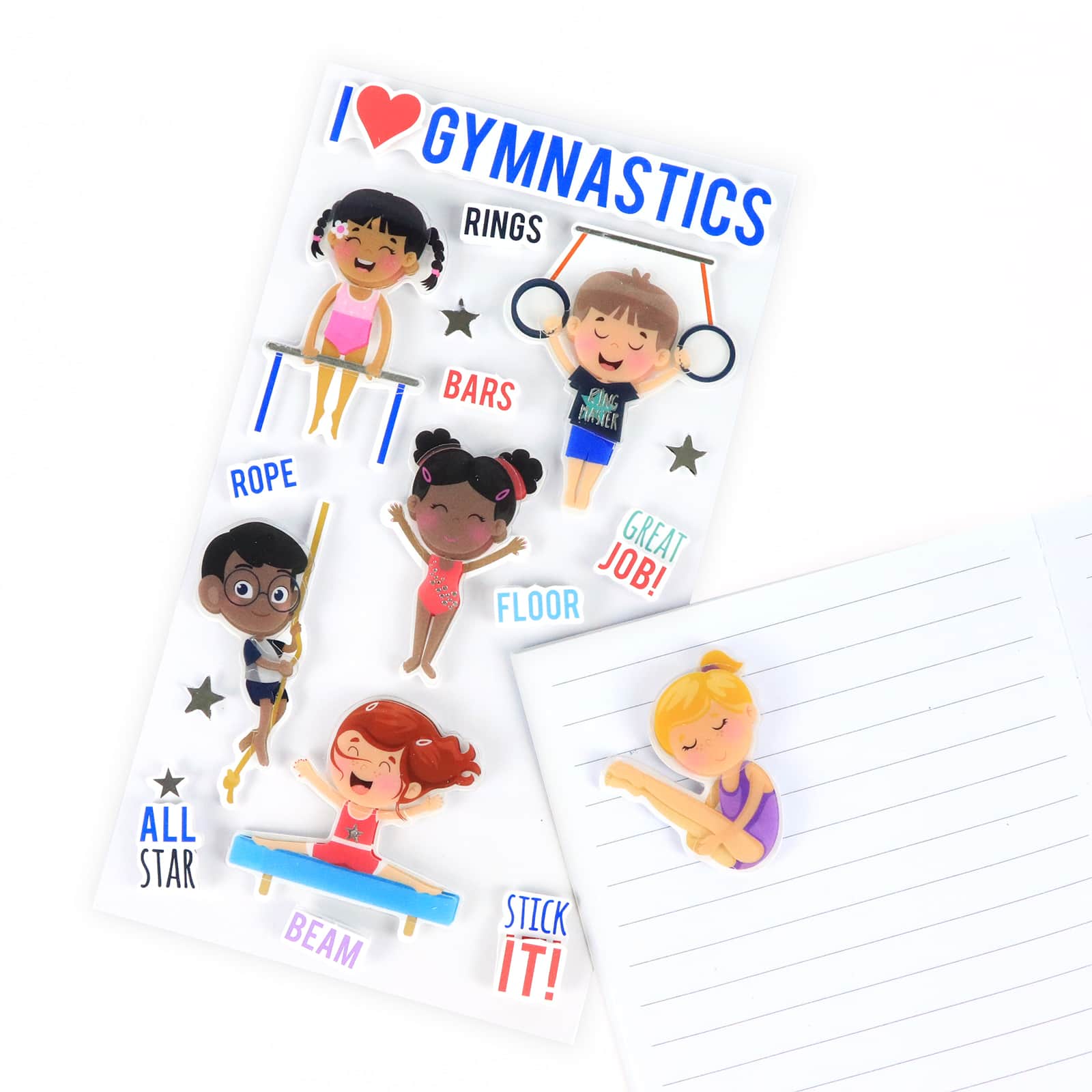 12 Pack: Gymnastics Stickers by Recollections&#x2122;