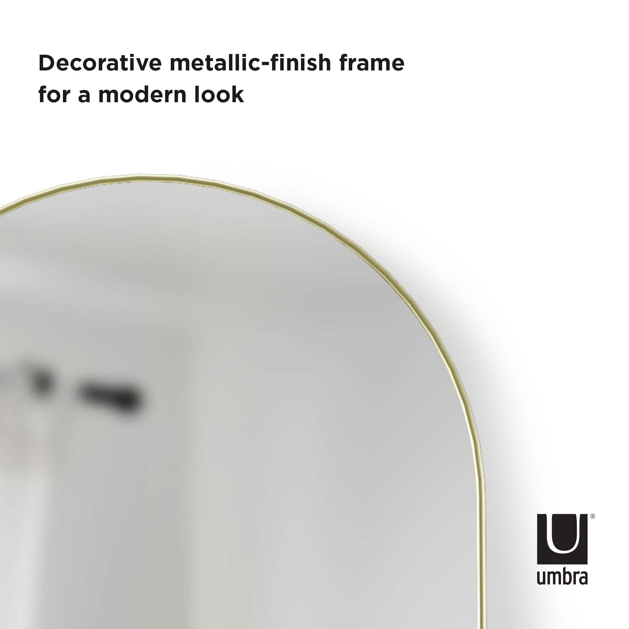Umbra 62" Brass Hubba Arched Mirror