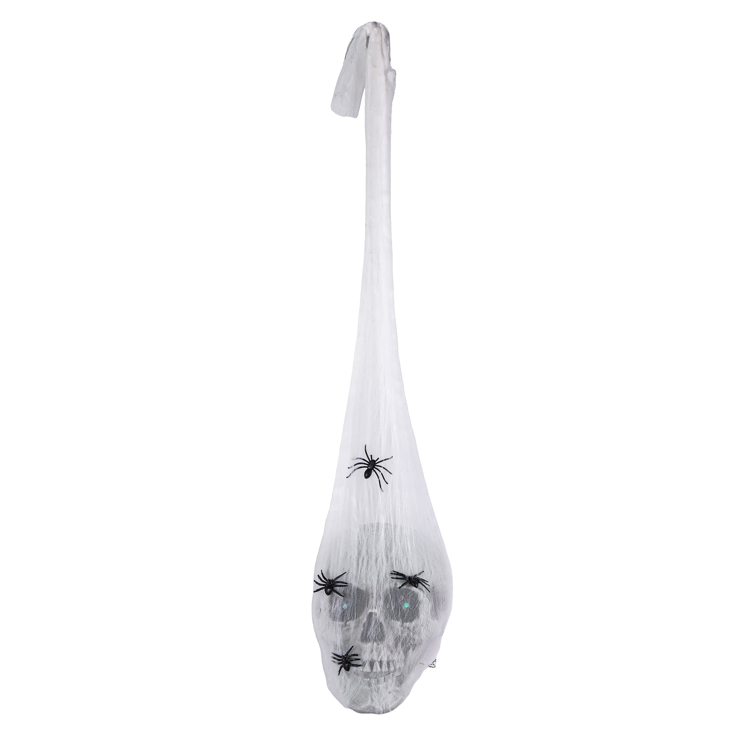 27&#x22; Animated Sound Activated Halloween Hanging Skull
