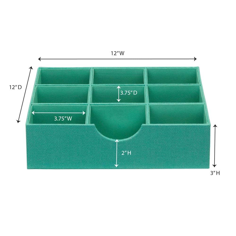 Household Essentials 9-Compartment Drawer Organizers, 2ct.