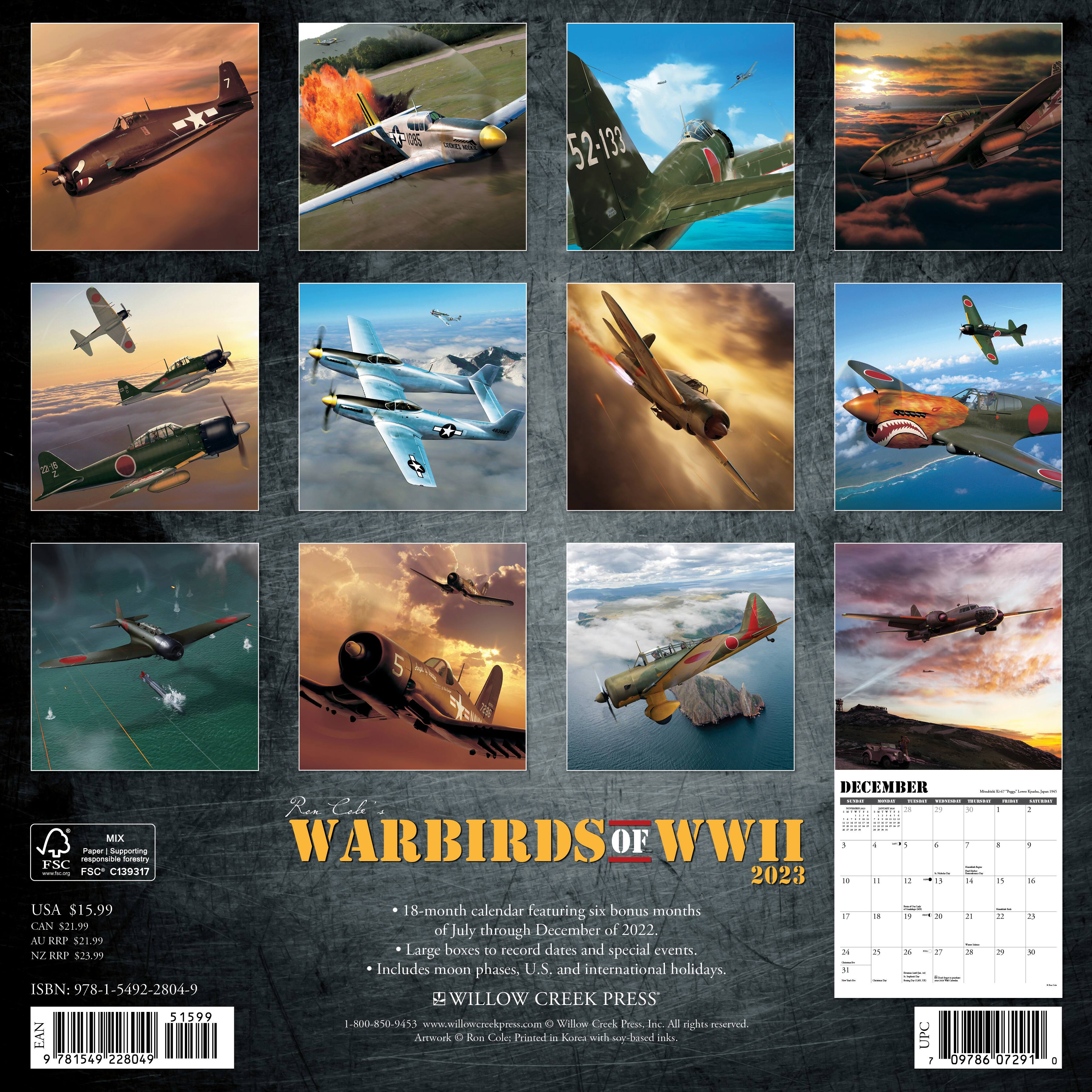 2025 Warbirds of WWII Wall Calendar Michaels