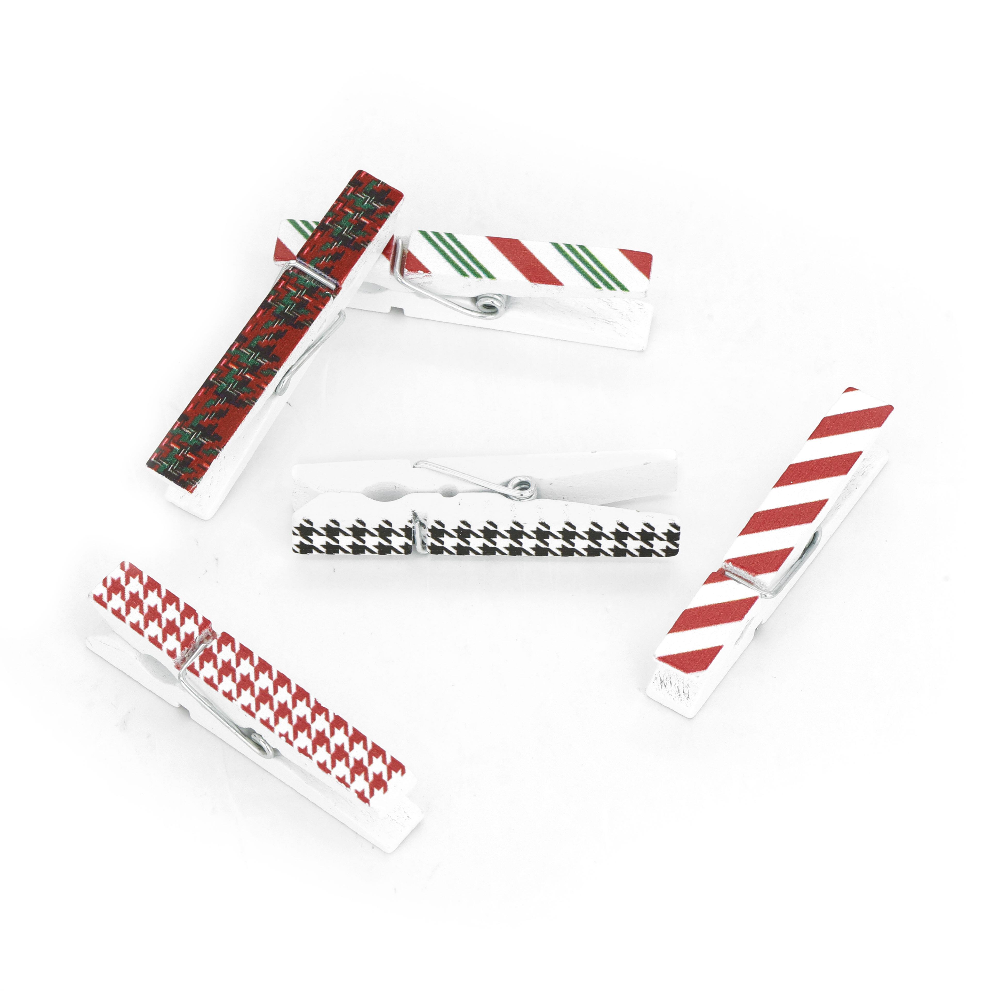 Stripe Christmas Clothespins by Recollections™