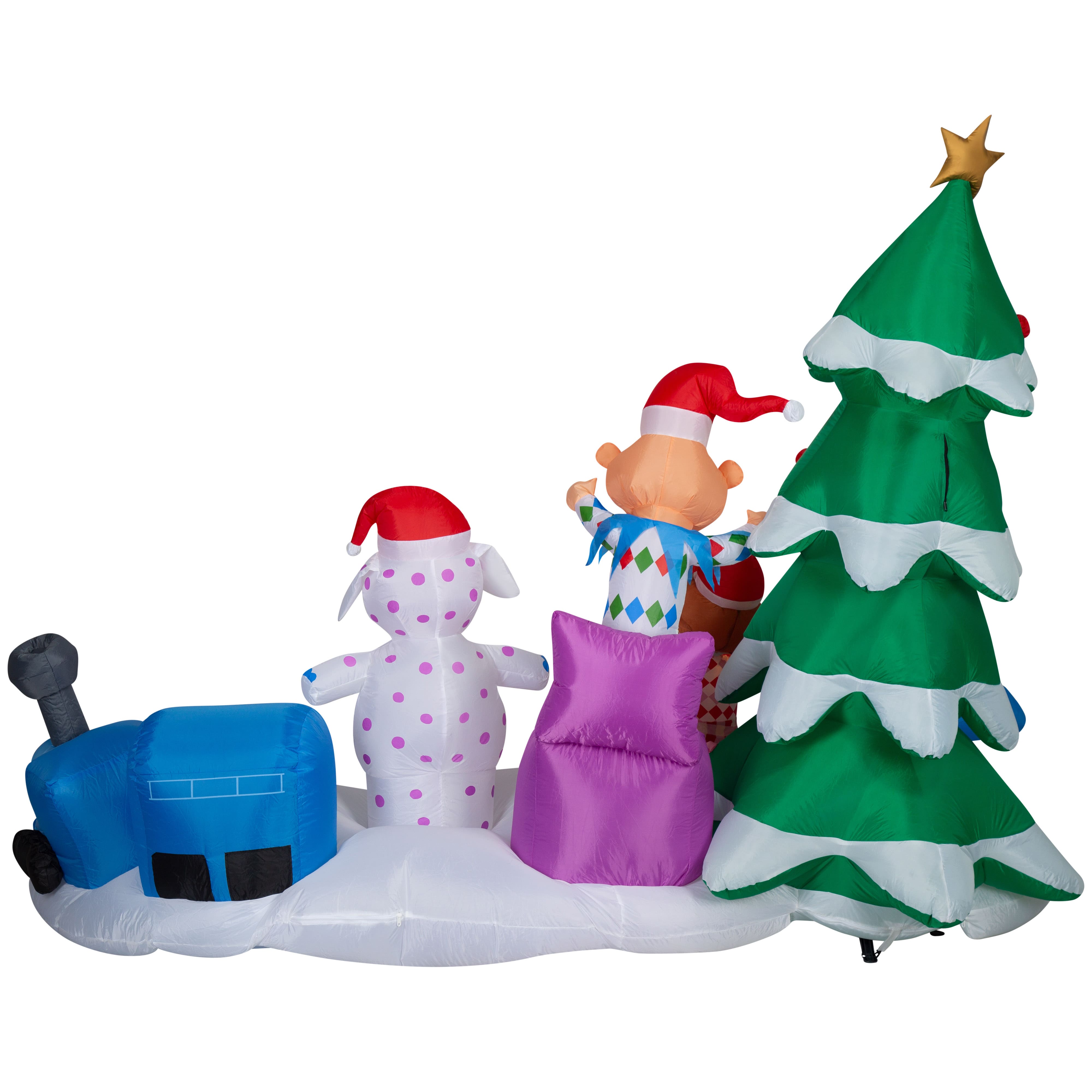 7ft. Airblown® Inflatable Christmas Misfit Toys Scene