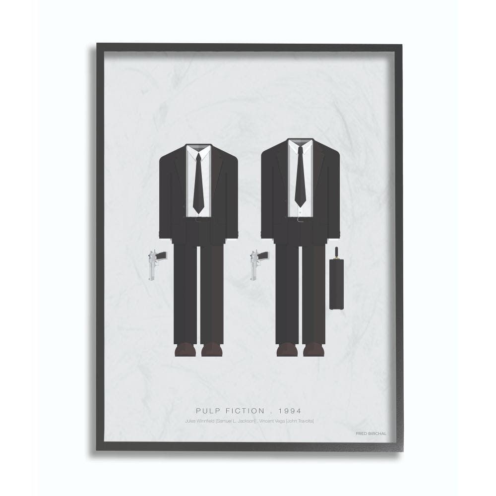 Stupell Industries Pulp Fiction Wall Art in Black Frame in White | 11" x 14" | Michaels®