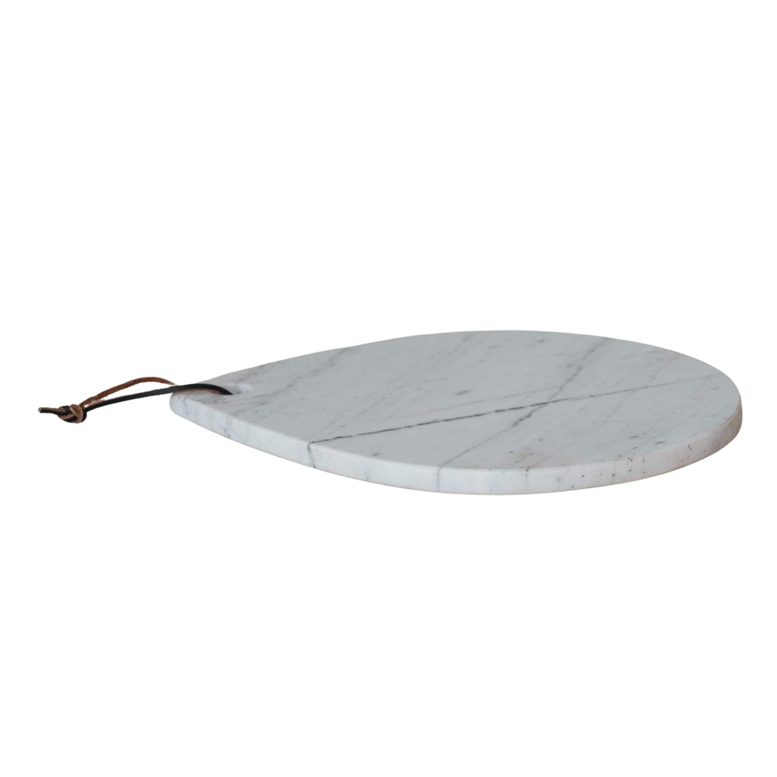 Hello Honey&#xAE; 14&#x22; White M&#xE9;lange Marble Board with Handle