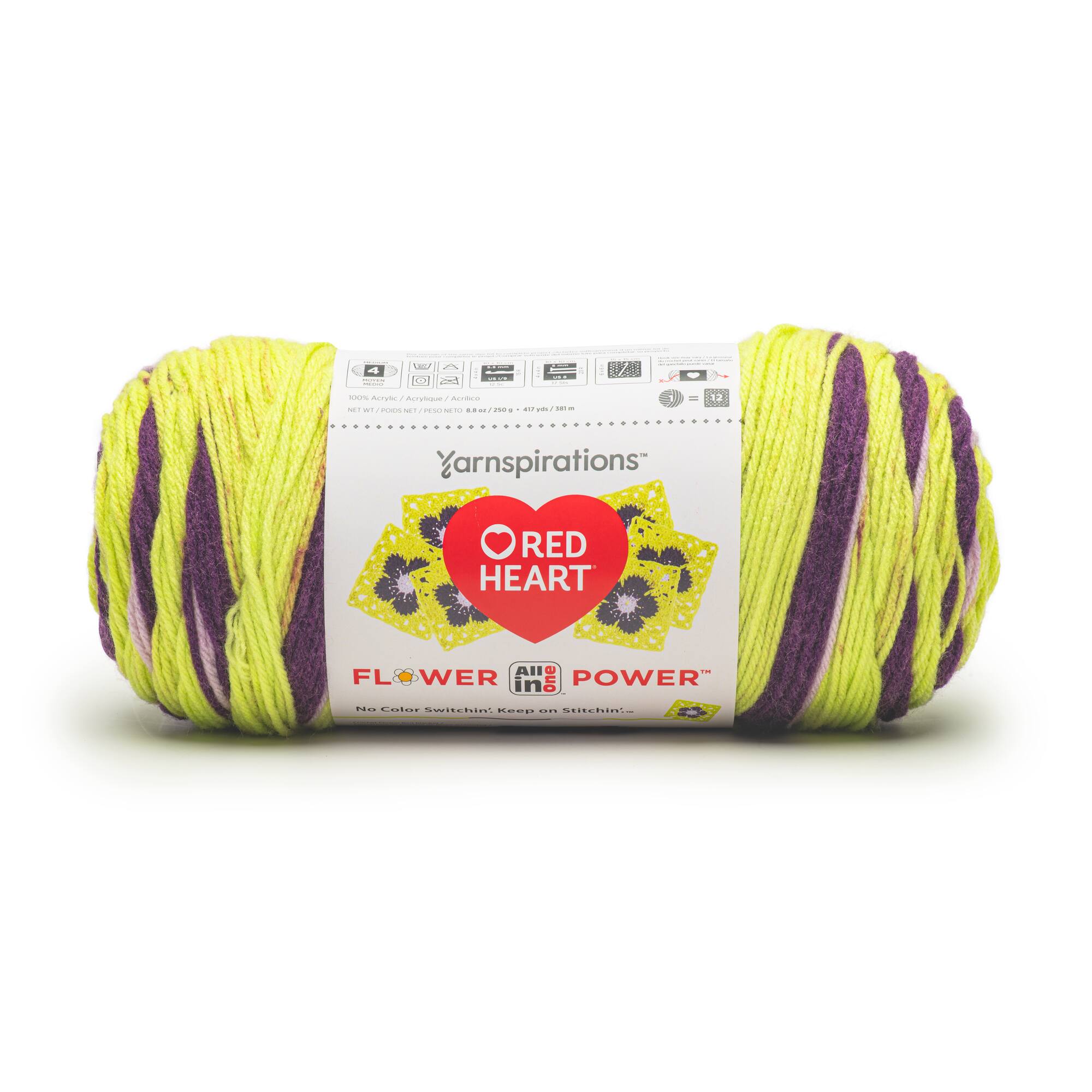 3 Pack Red Heart® All In One Flower Power™ Yarn