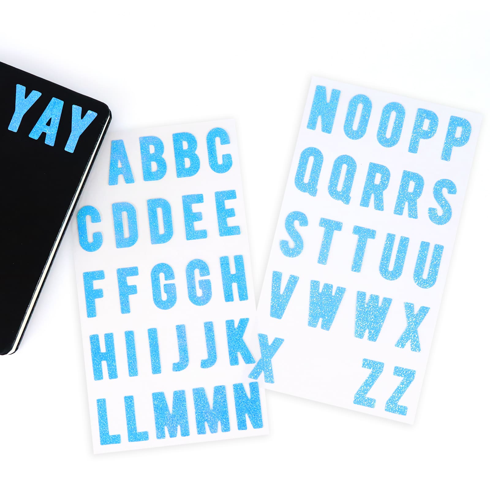 12 Pack: Iridescent Blue Alphabet Stickers by Recollections&#x2122;