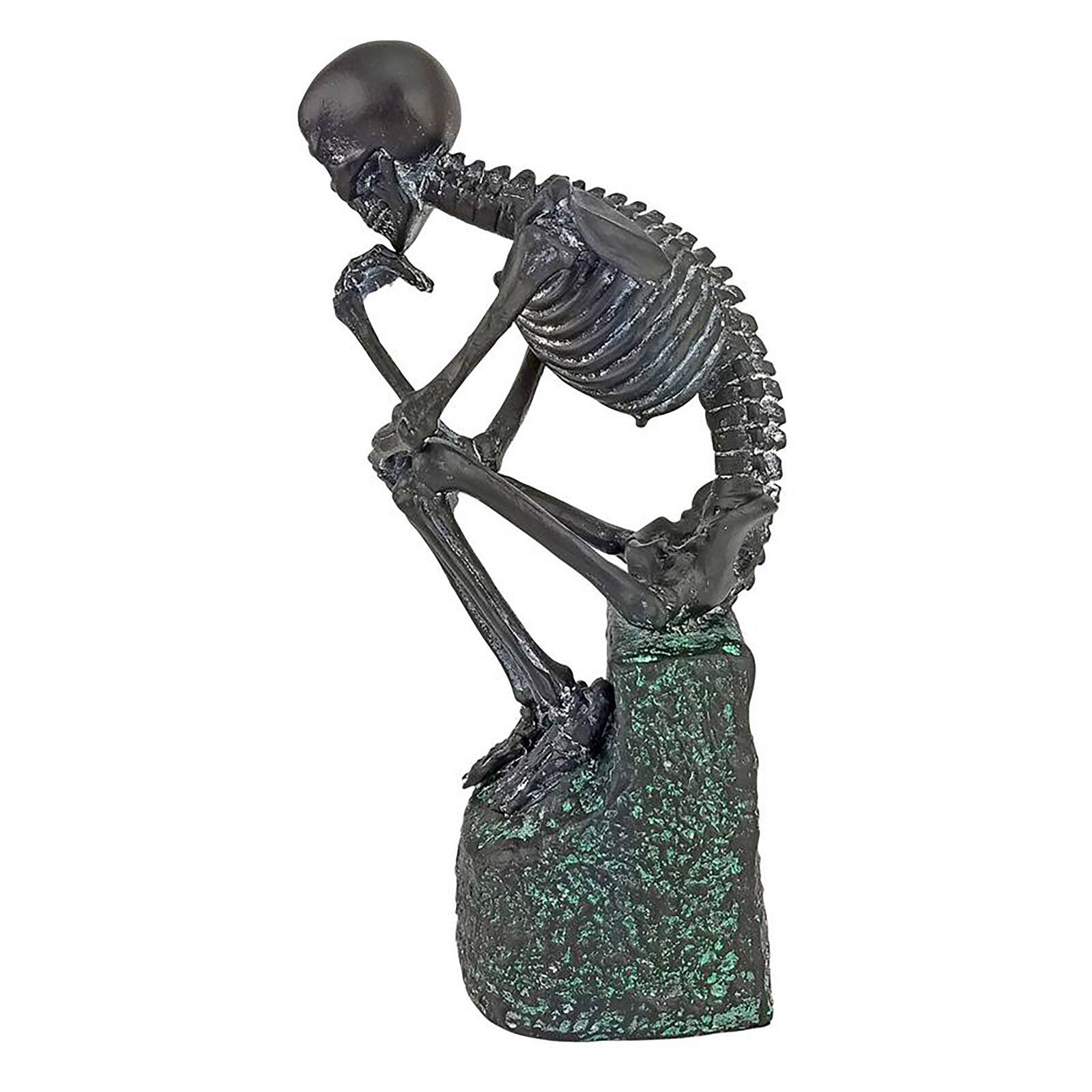 Design Toscano 10&#x22; The Skeleton Thinker Statue