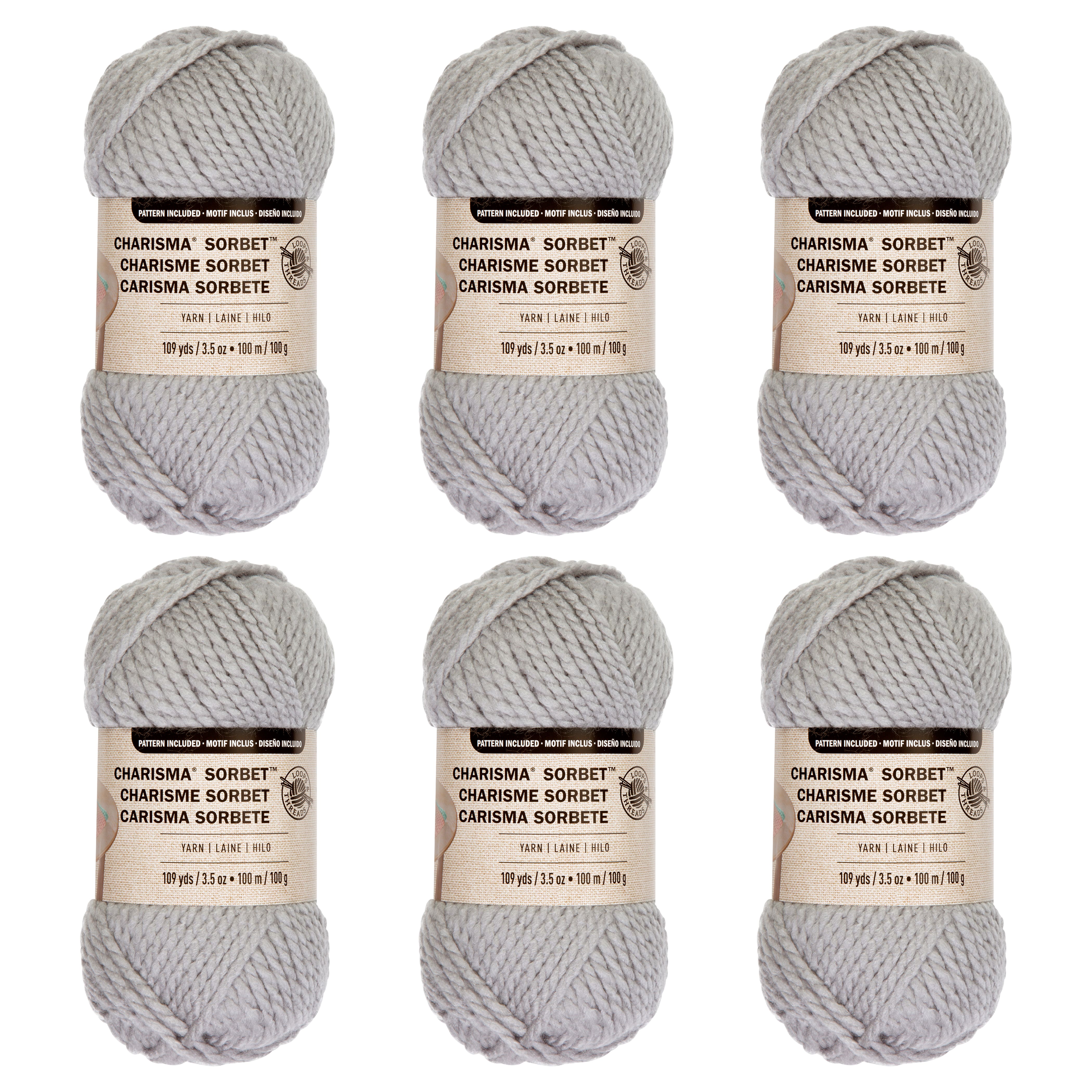 6 Pack: Charisma™ Sorbet™ Yarn by Loops & Threads®