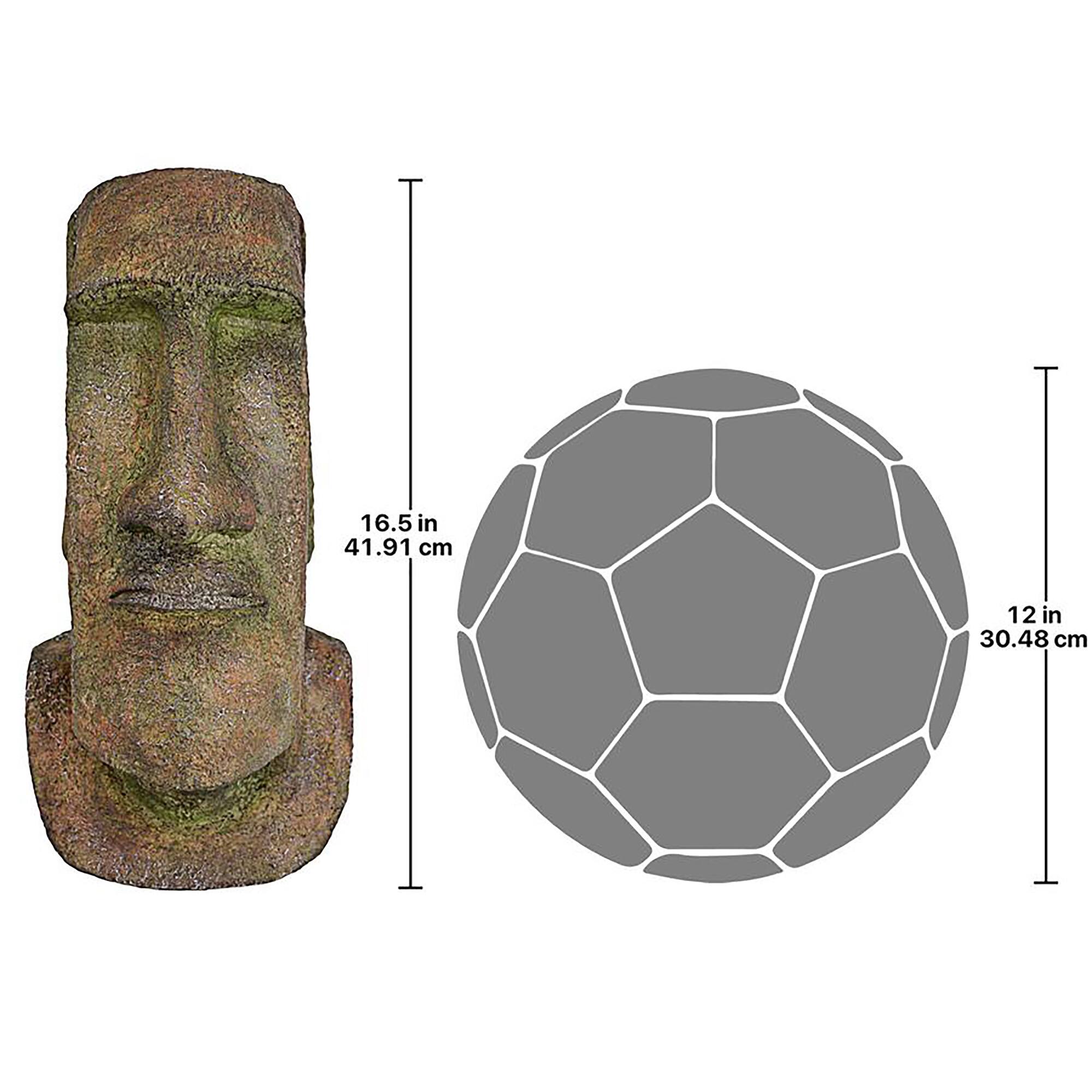 Design Toscano 16.5" Eastern Island Ahu Akivi Moai Monolith Statue