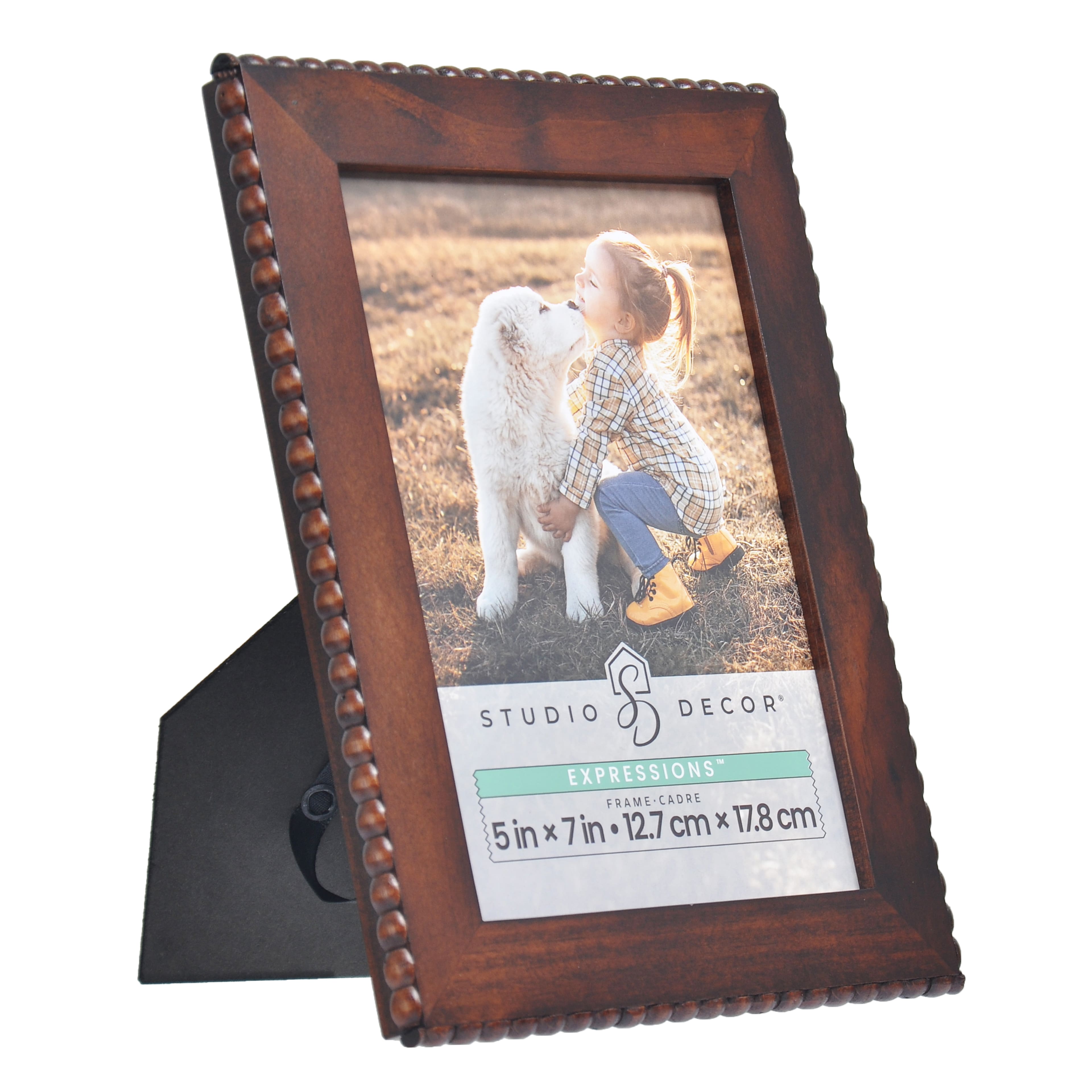Expressions&#x2122; Brown Beaded Edge Frame by Studio D&#xE9;cor&#xAE;