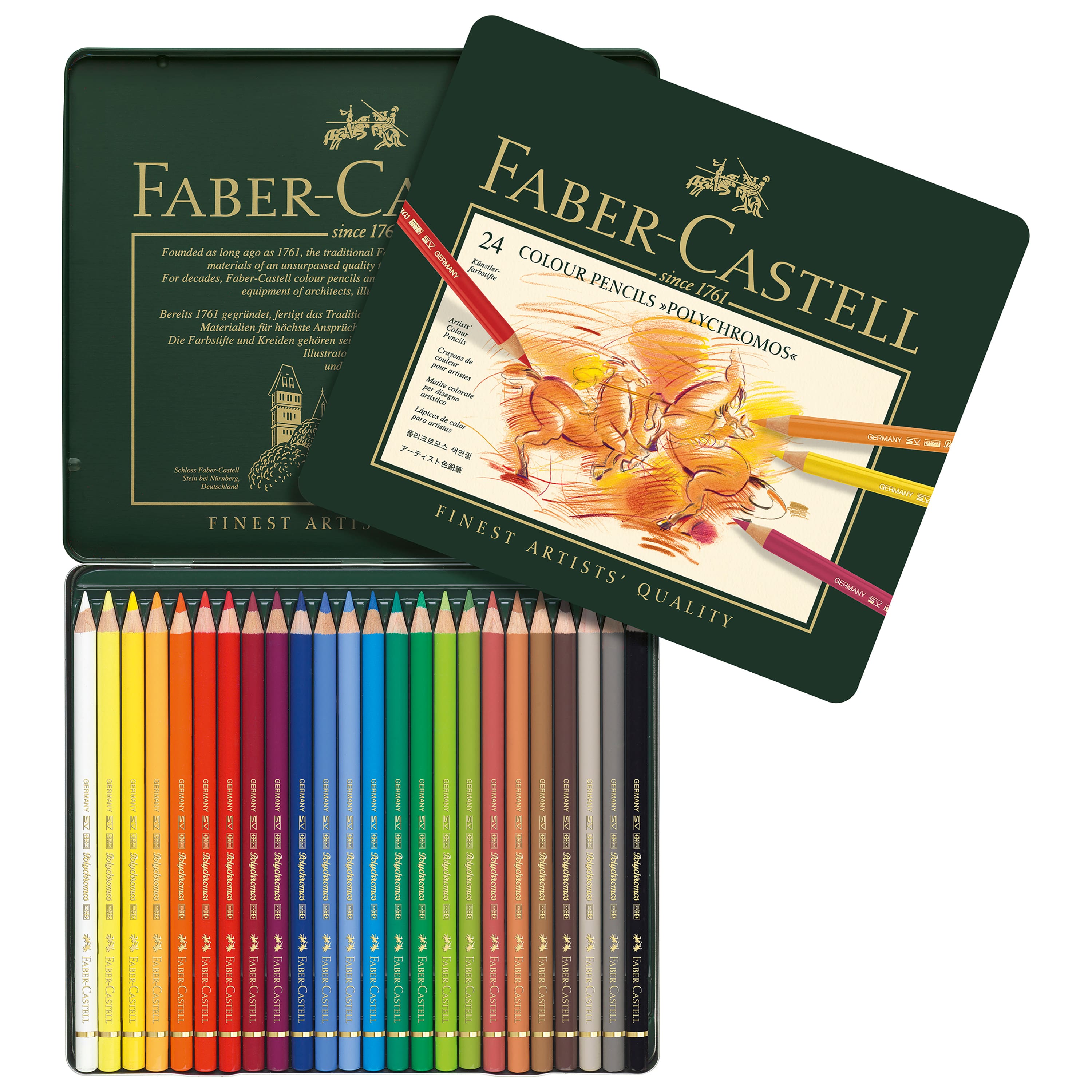 Faber-Castell Polychromos 24 Color Pencil Set
