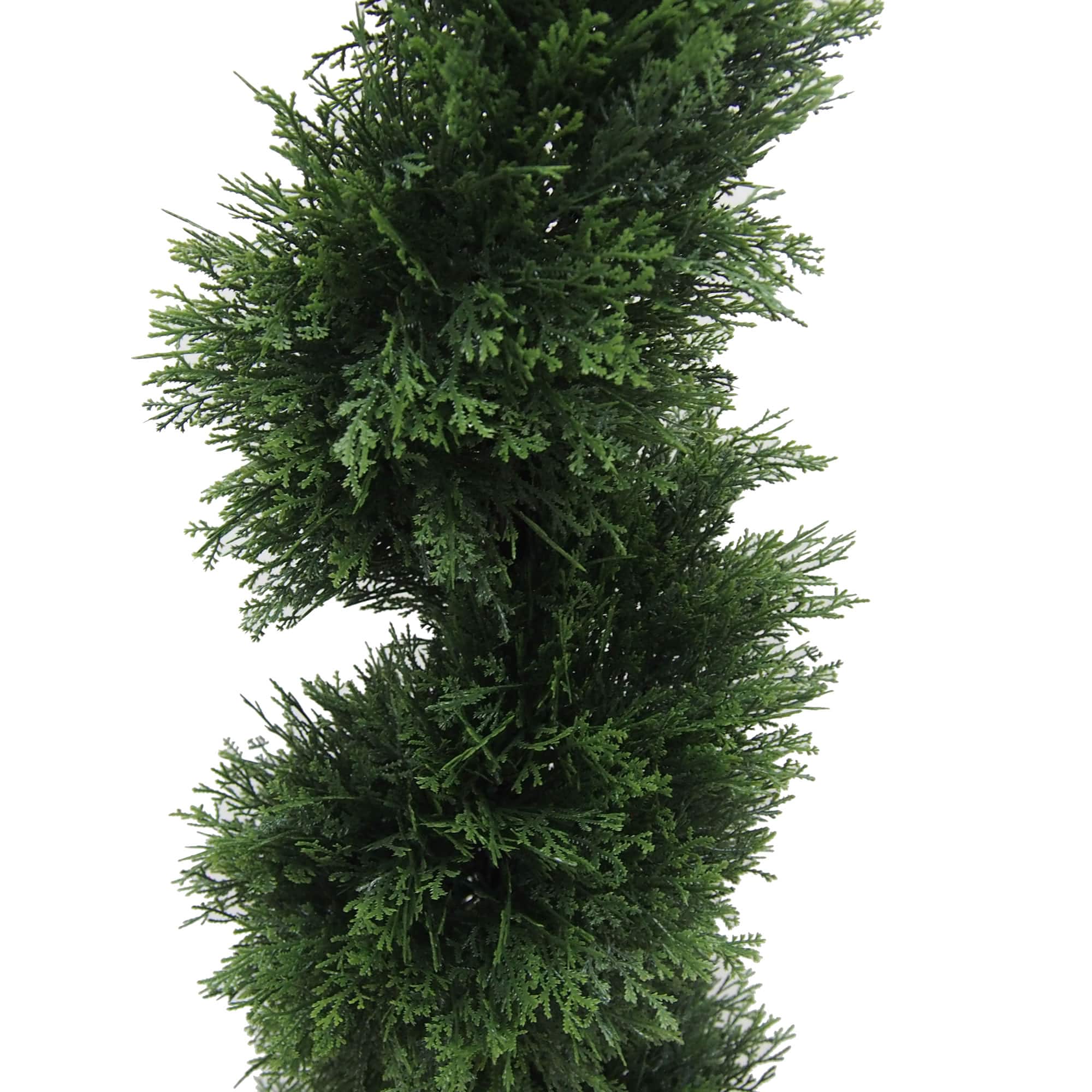 4ft. Artificial Potted Green Cedar Spiral Tree