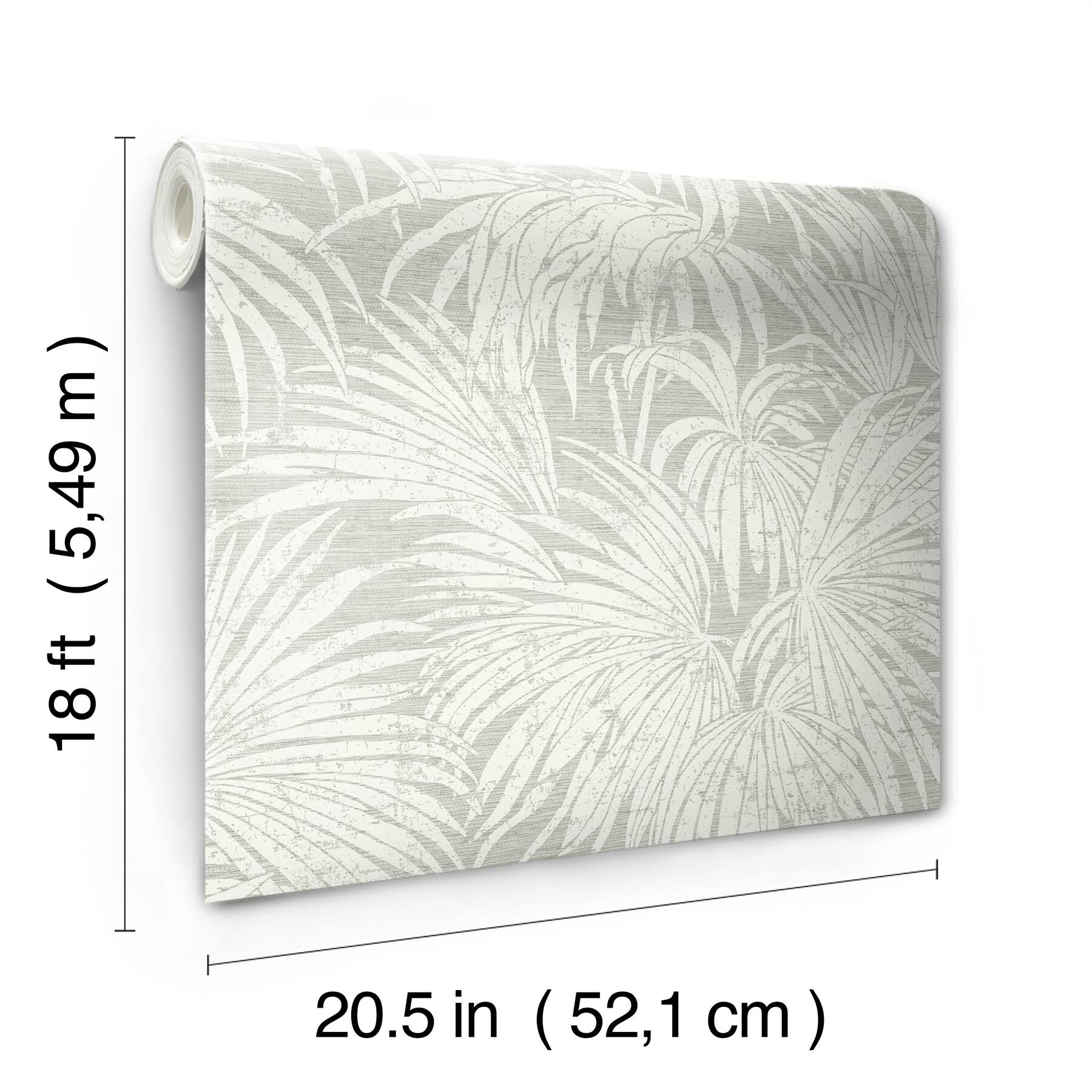 NuWallpaper Egypt Sherrod Neutral Cassava Palm Peel &#x26; Stick Wallpaper