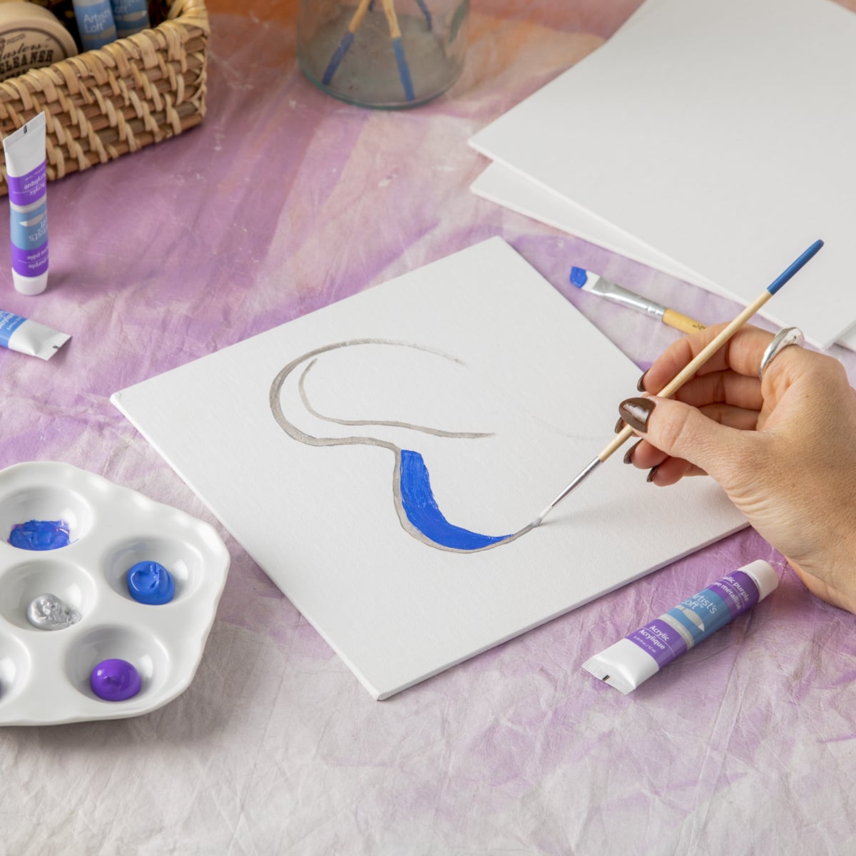 6 Packs: 5 ct. (30 total) 8" x 8" Canvas Panel Value Pack by Artist's Loft® Necessities™