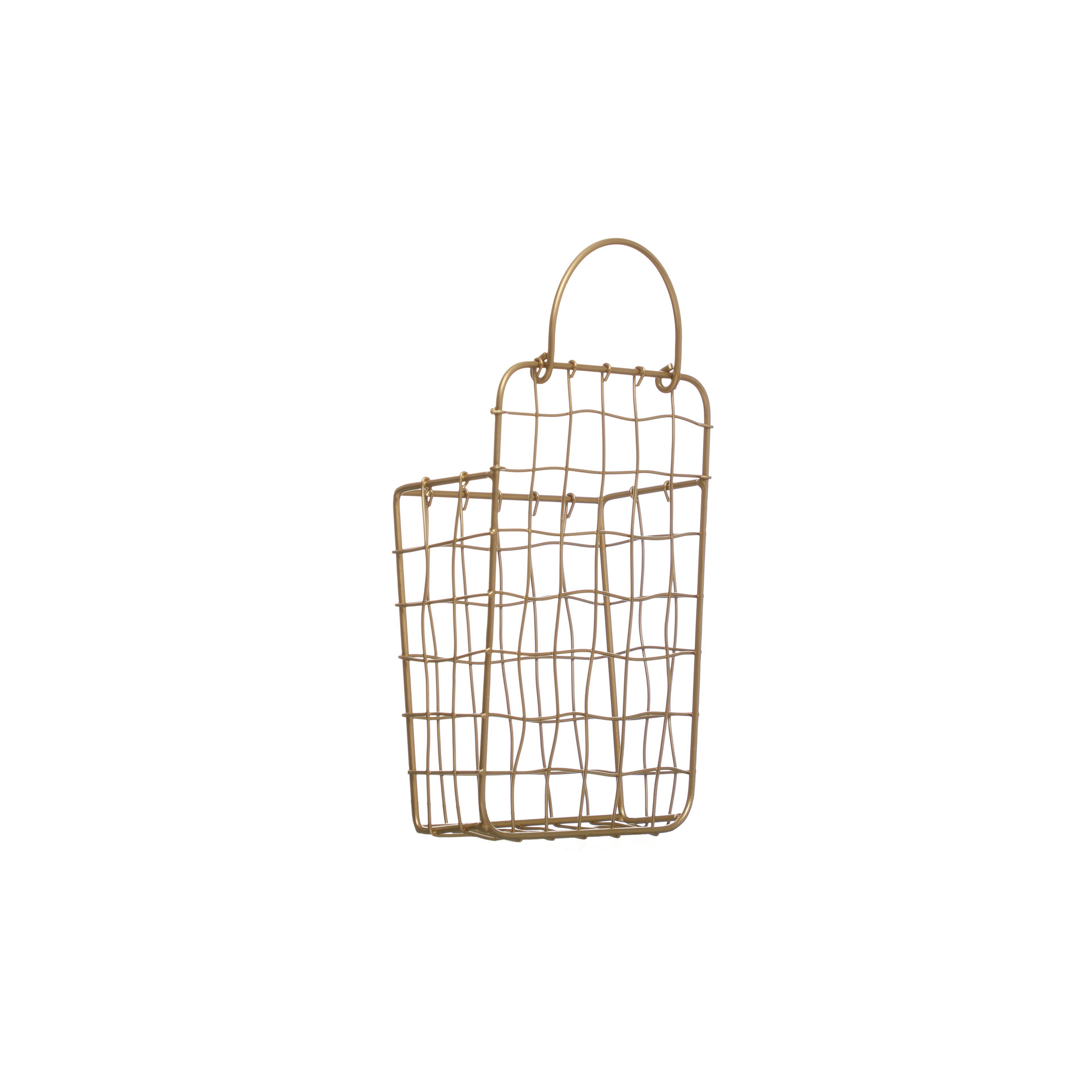 Small Gold Wall File Pocket Basket by Ashland&#xAE;