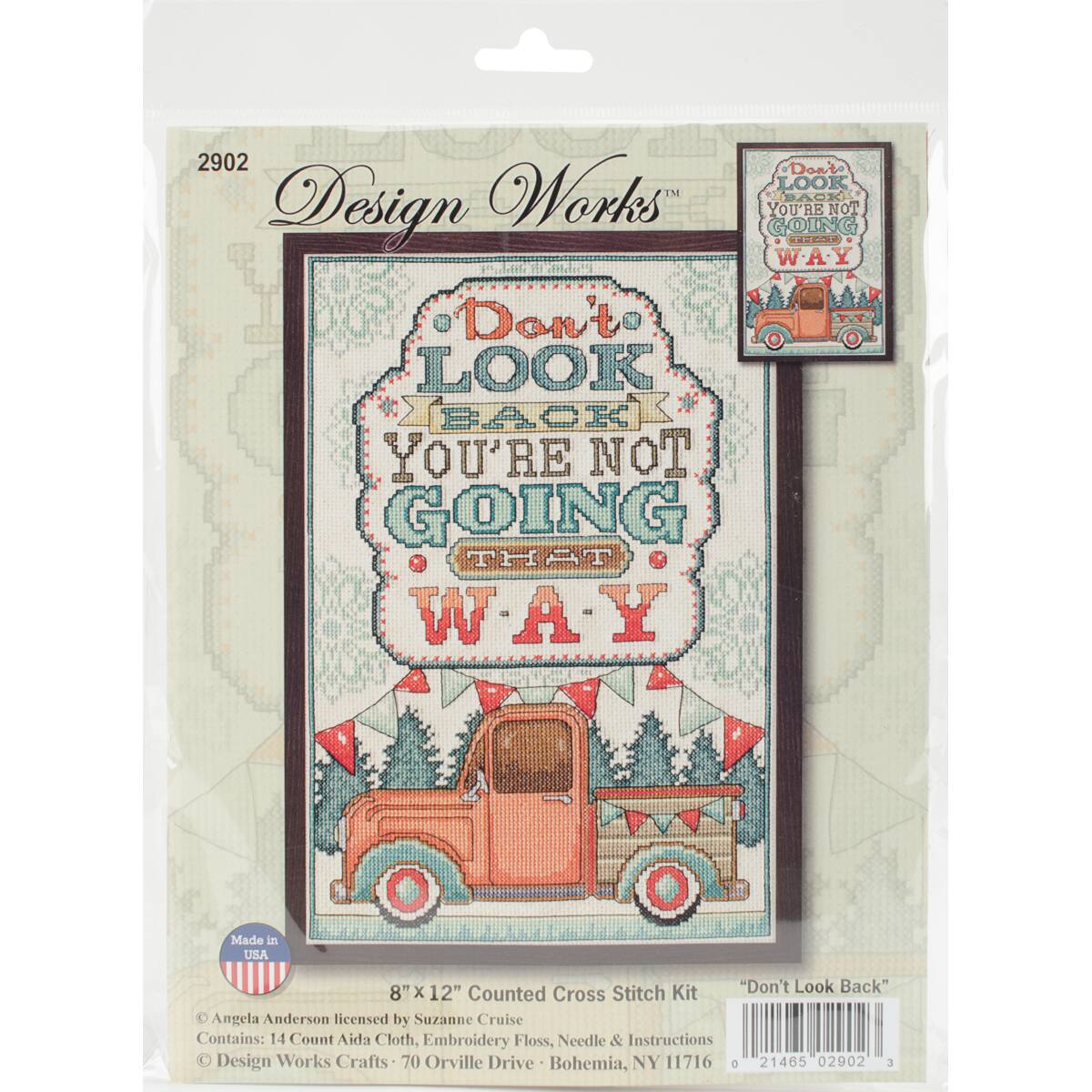 Design Works™ Don't Look Back Counted Cross Stitch Kit