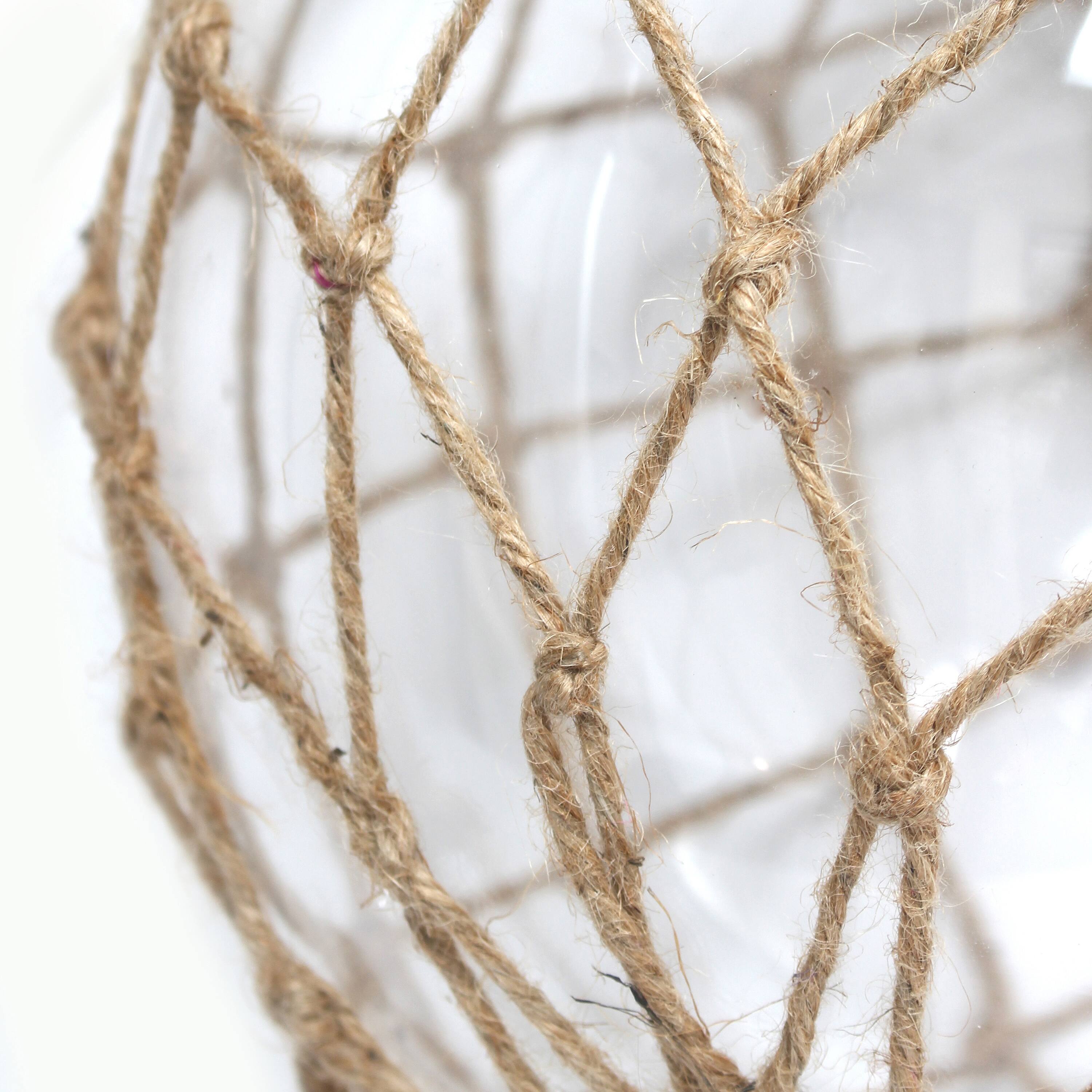 Lalia Home 15&#x22; Glass Rope Table Lamp with Shade