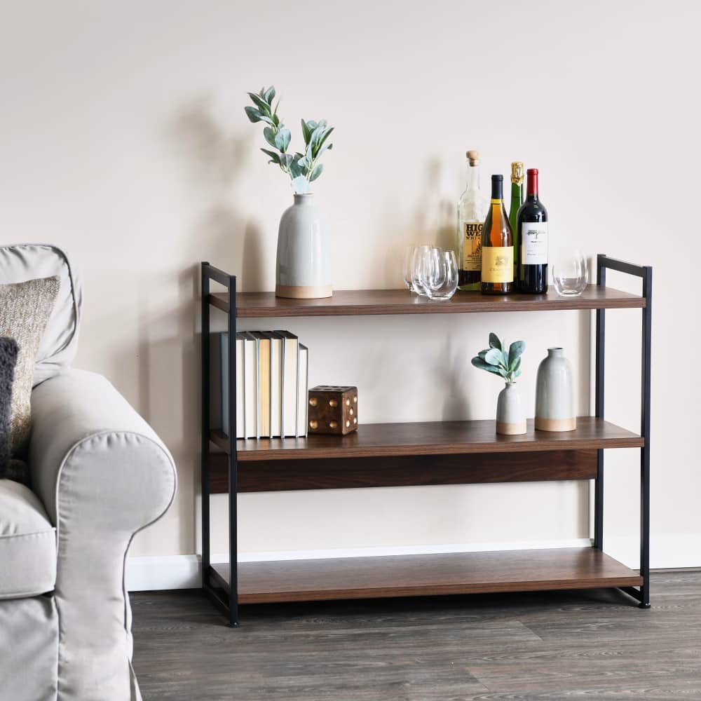 Household Essentials Jamestown 42" Wide Bookshelf