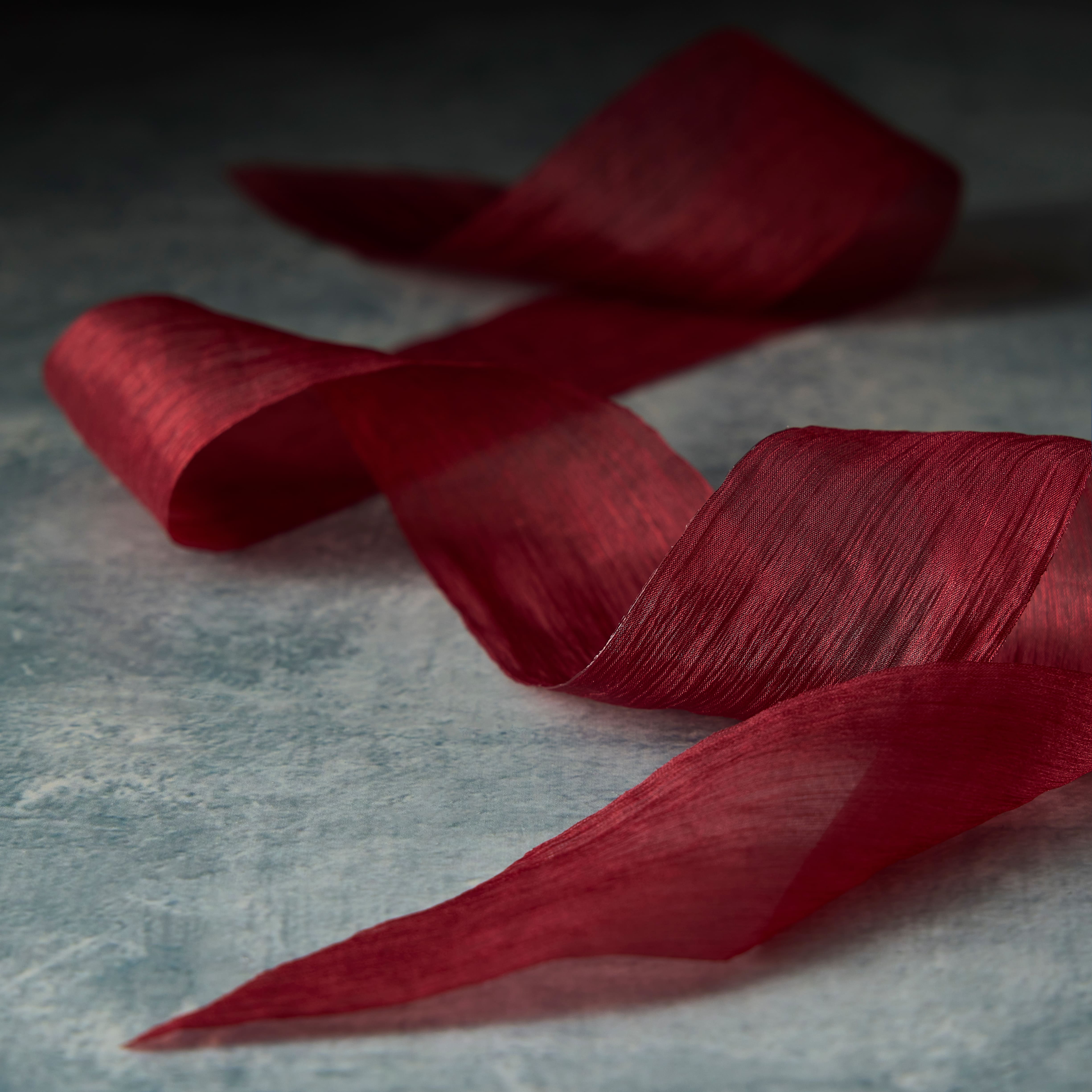 1.5&#x22; x 3yd. Crinkle Sheer Cut Edge Ribbon by Celebrate It&#x2122;