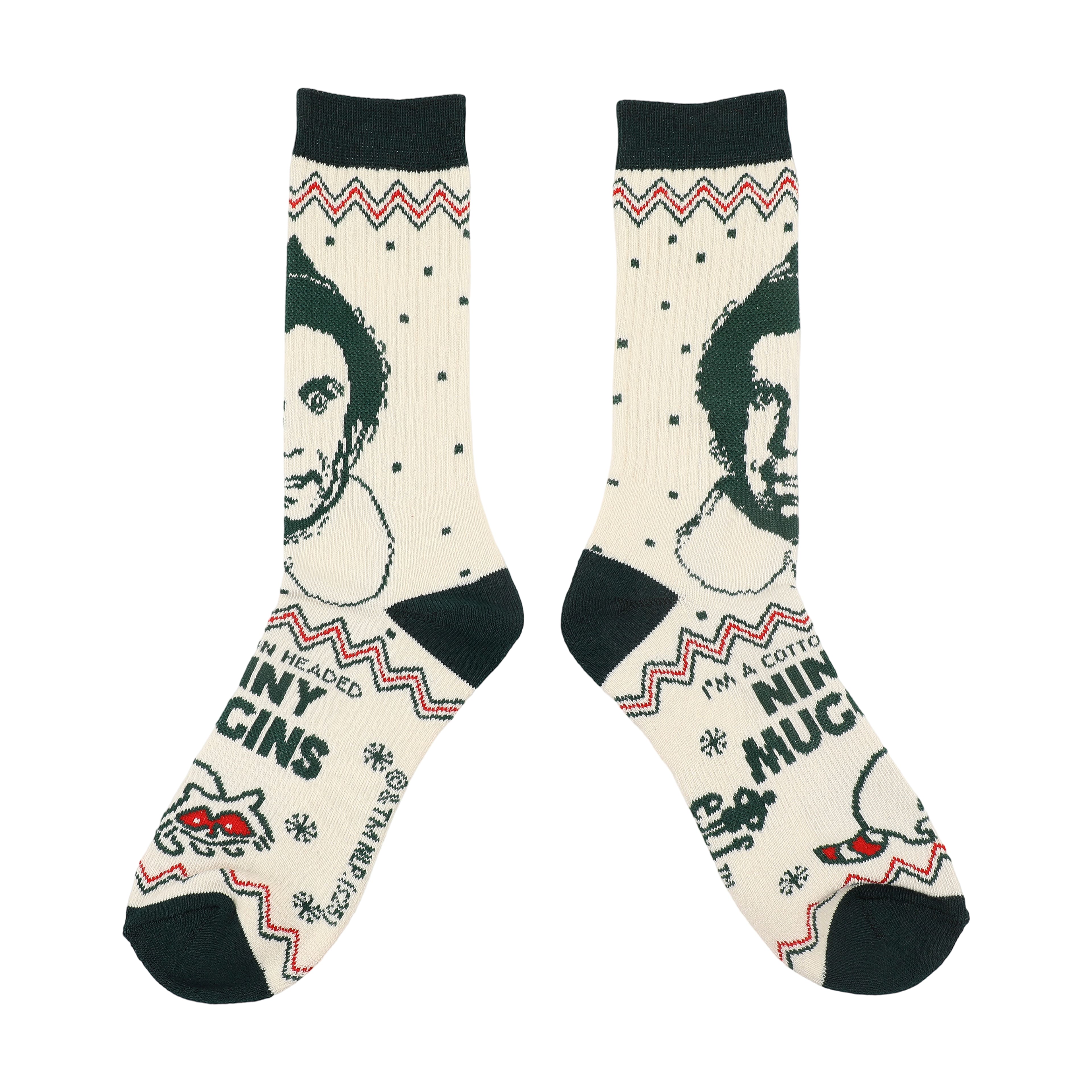 Elf™ Buddy Portrait 2-Pair Adult Athletic Crew Socks