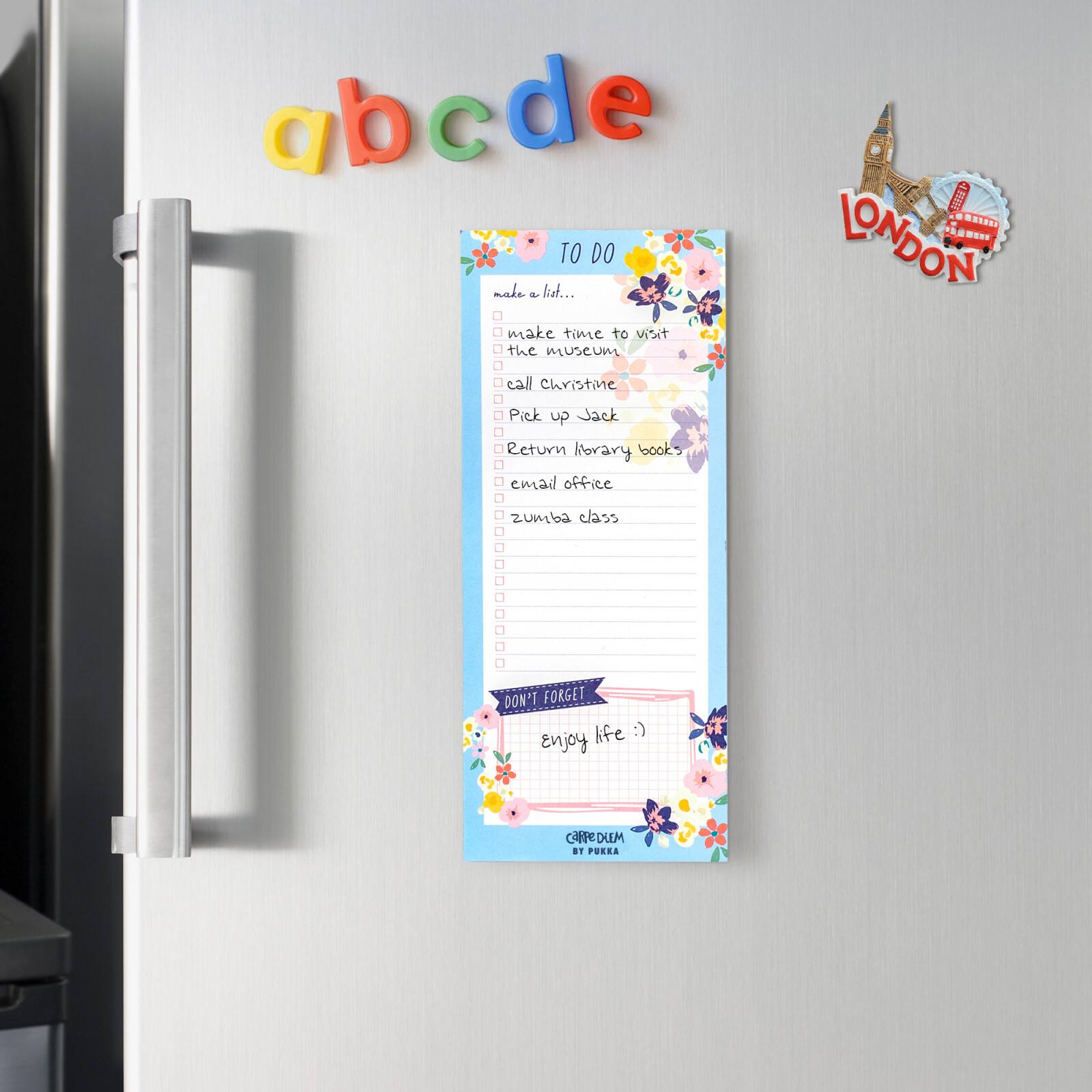 Pukka Pads Magnetic Ditzy Floral To Do List Notepads, 6ct.