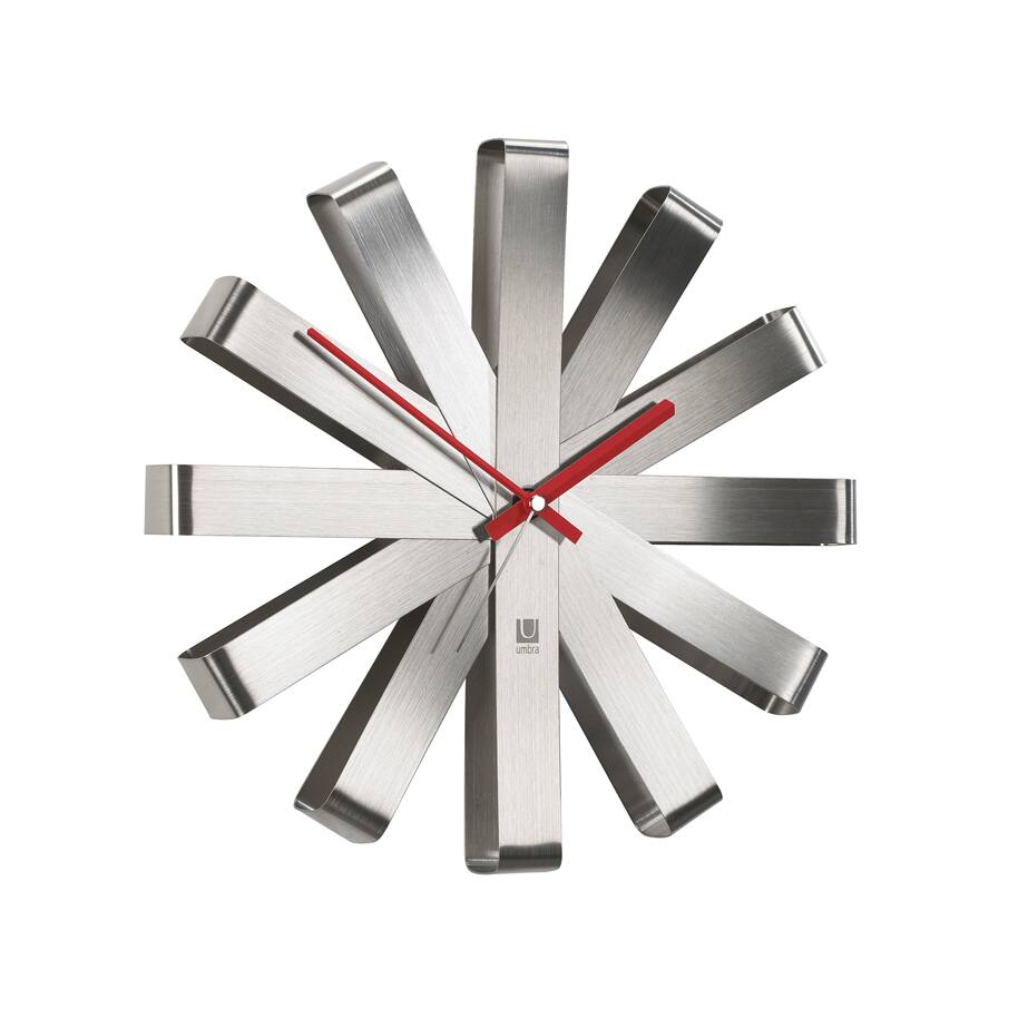 Umbra 12" Steel Ribbon Round Wall Clock