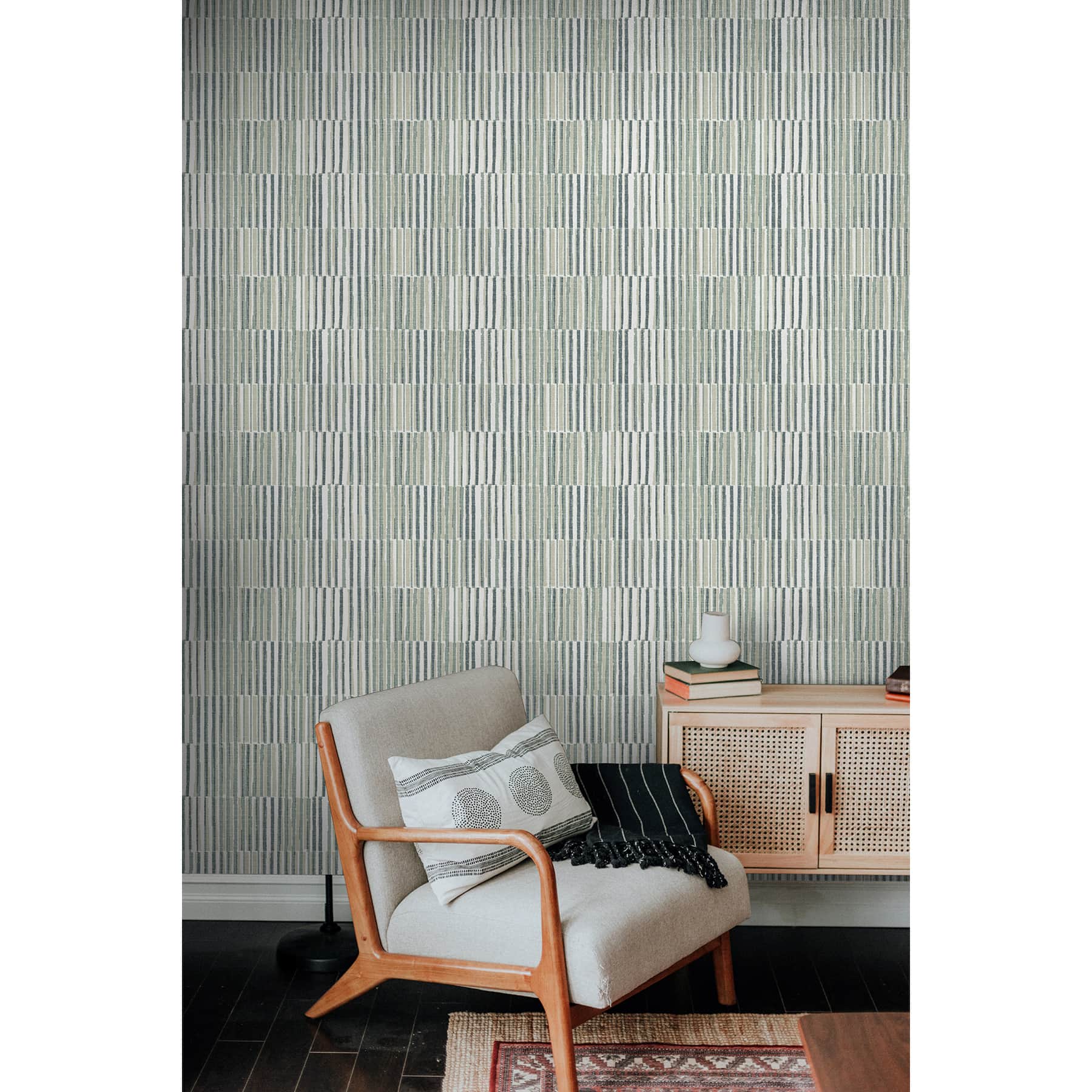 NuWallpaper Kingston Gray Peel & Stick Wallpaper