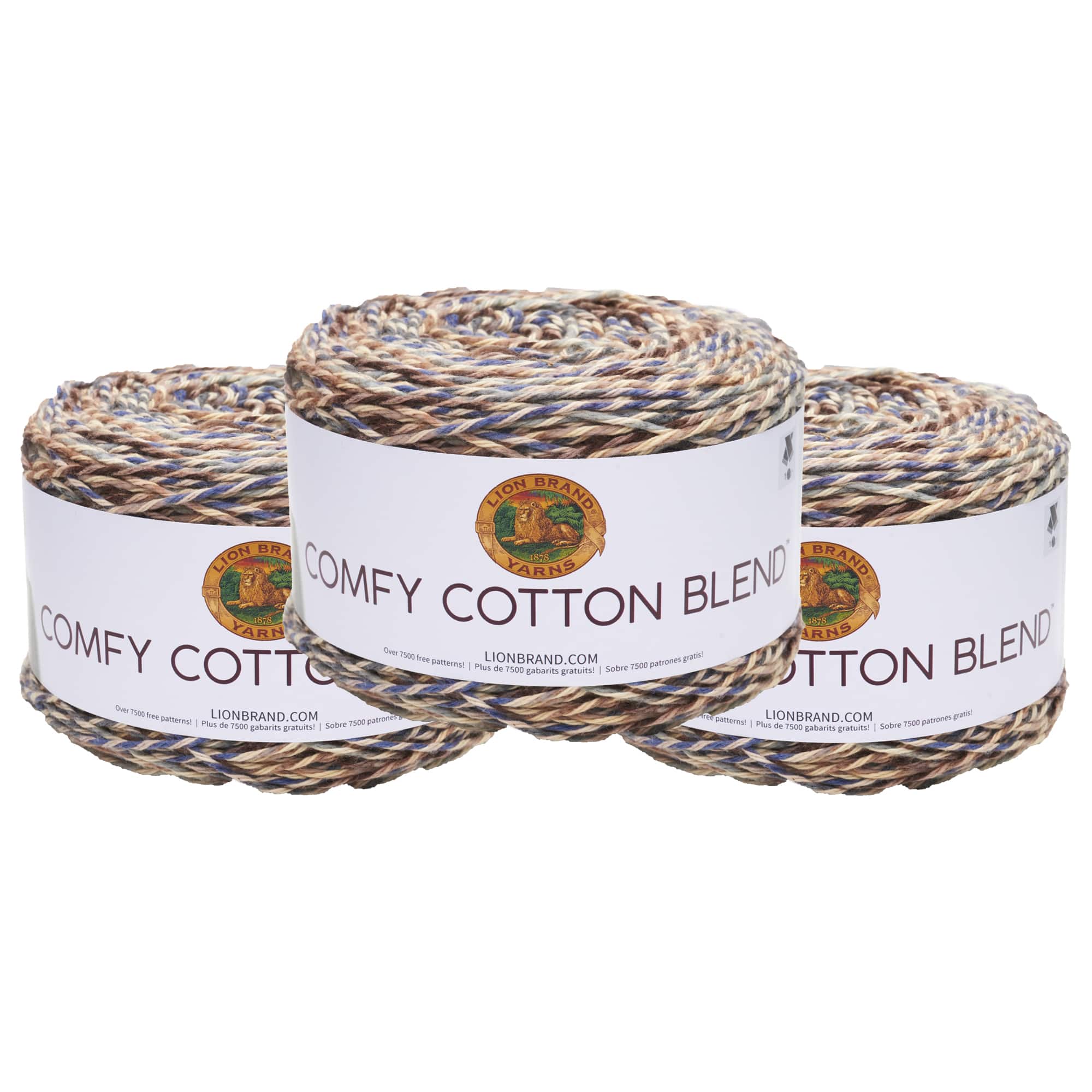  Lion Brand Yarn (1 Skein) Comfy Cotton Blend Yarn