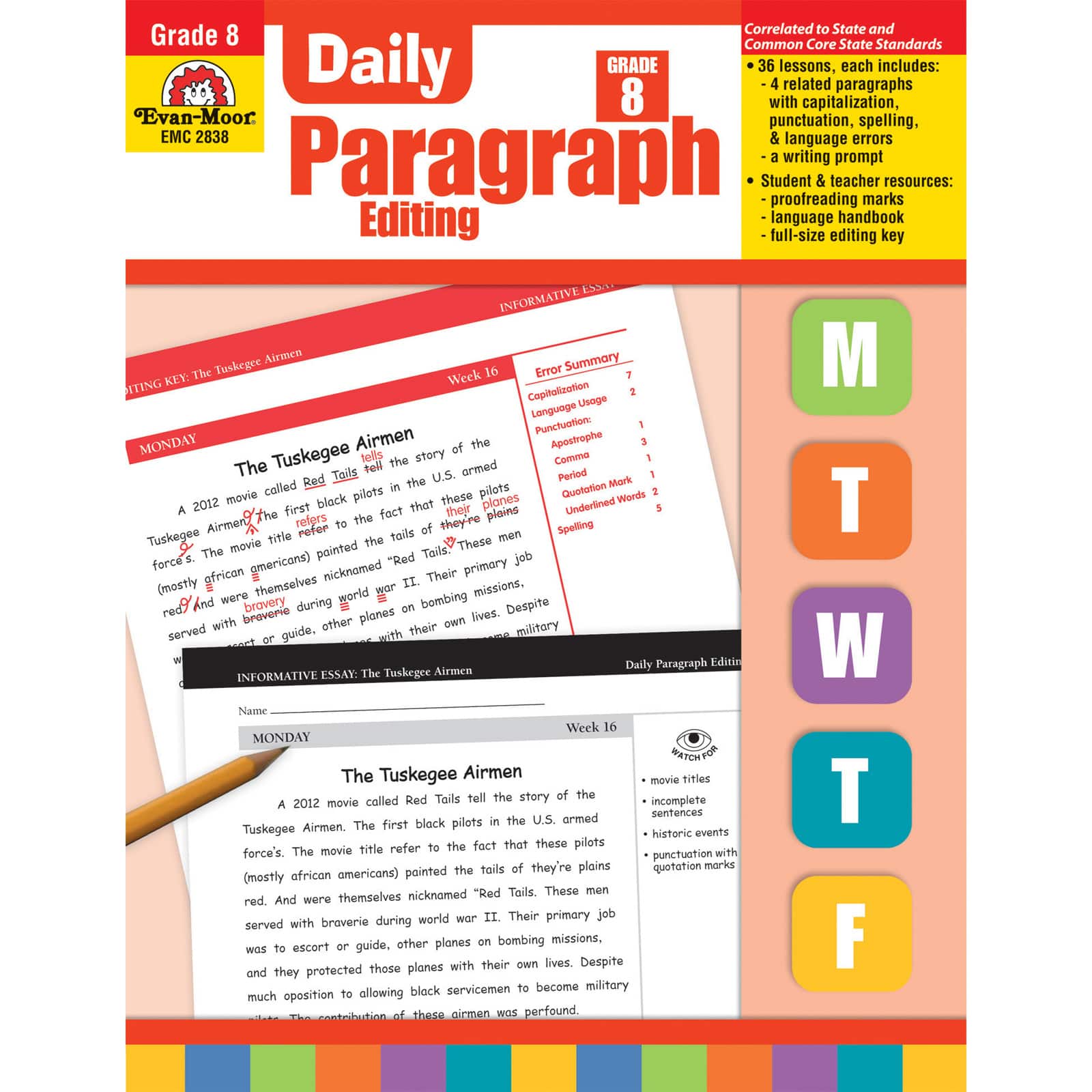 Evan-Moor® Daily Paragraph Editing Book, Grade 8