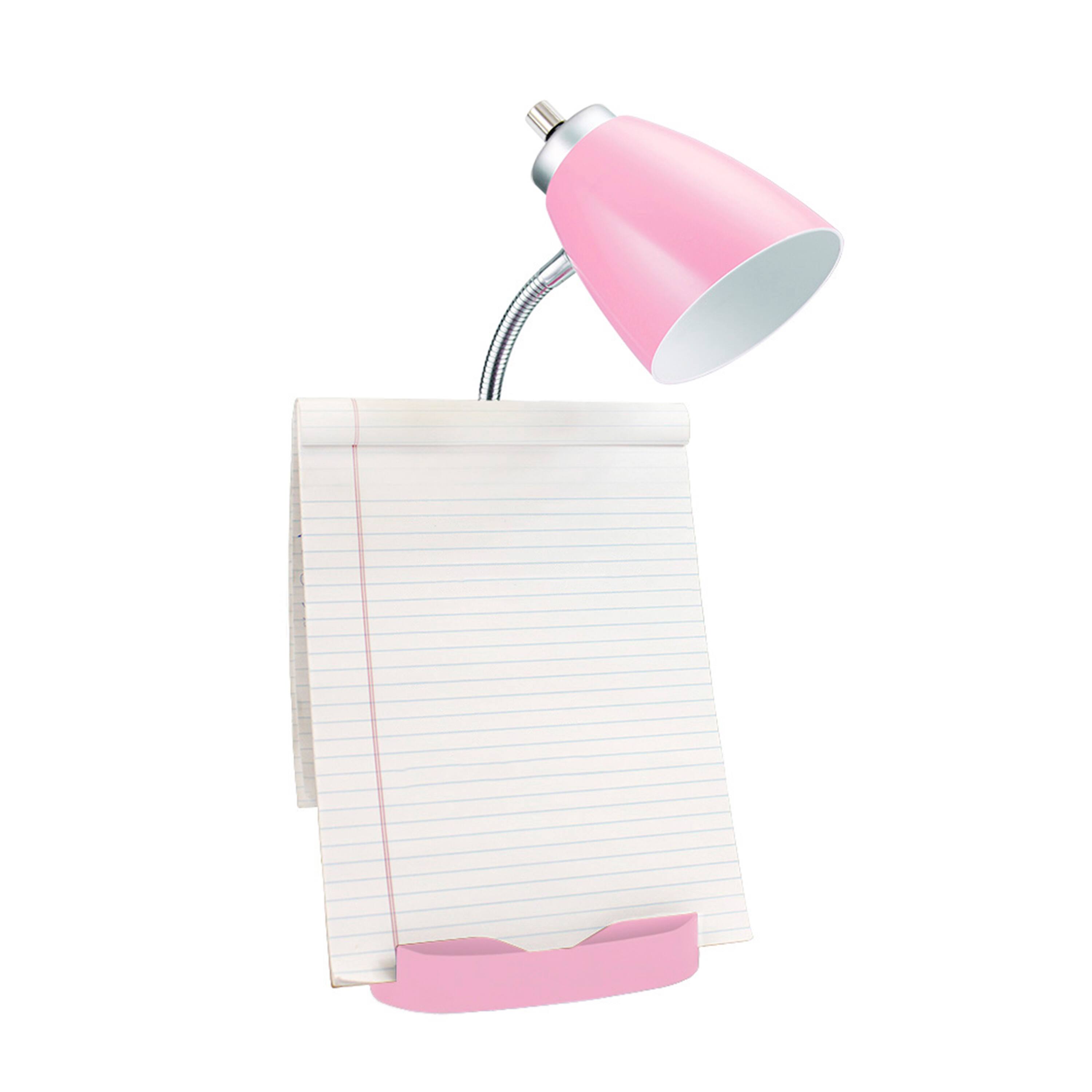 LimeLights 18.5&#x22; Gooseneck Organizer Desk Lamp with Tablet Stand