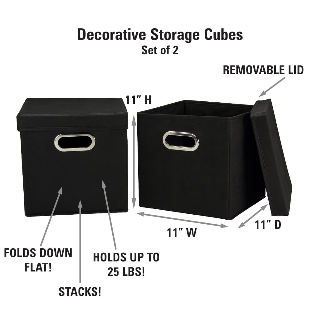 Household Essentials Storage Bins with Lids, 2ct.