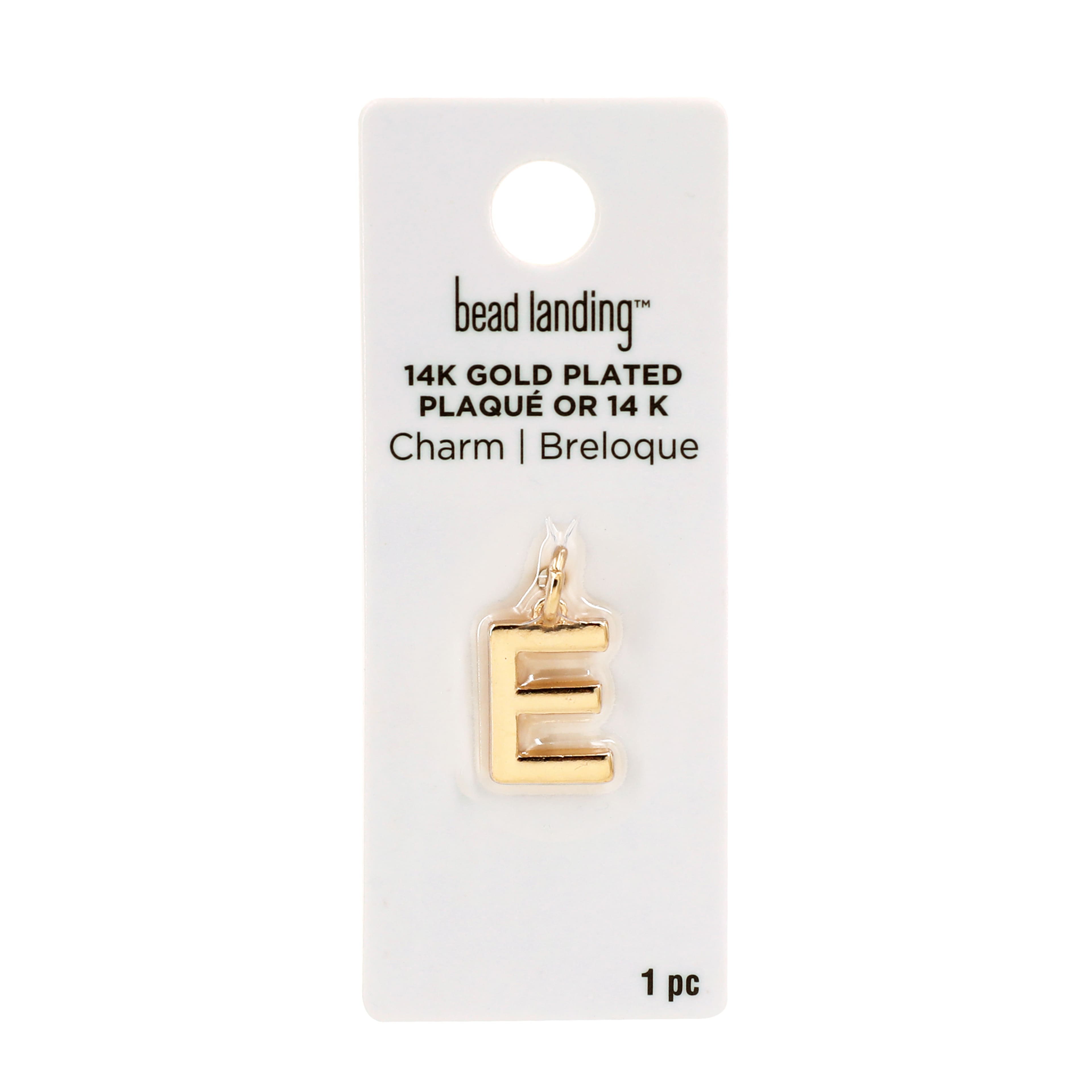 14K Gold Plated Letter Charm by Bead Landing&#x2122;