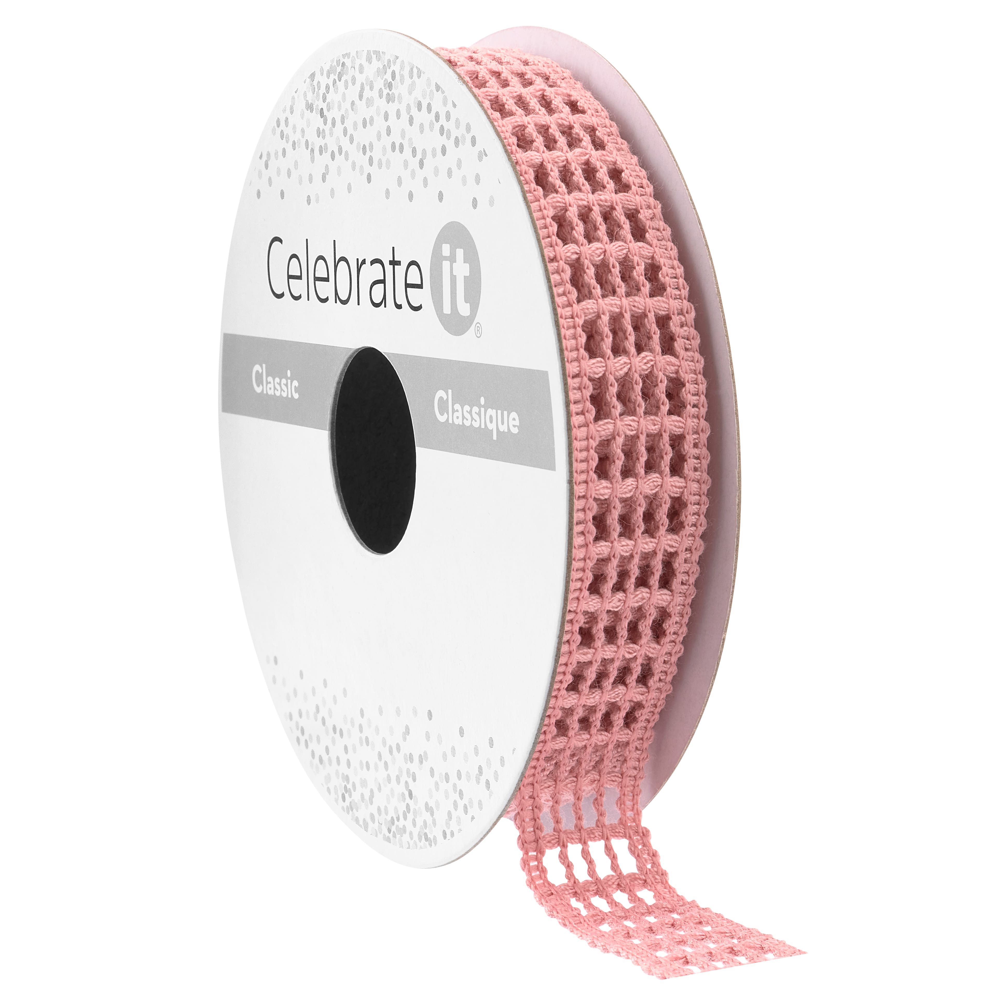 5/8&#x22; x 5yd. Crochet Net Ribbon by Celebrate It&#xAE; Classic