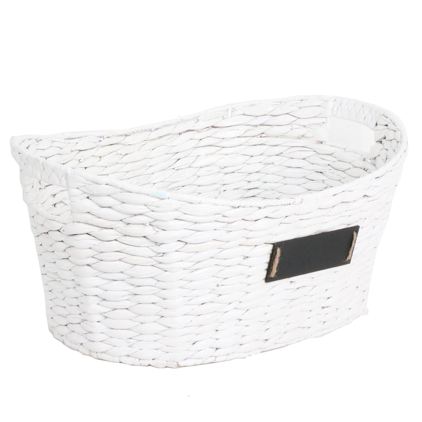 large white laundry basket