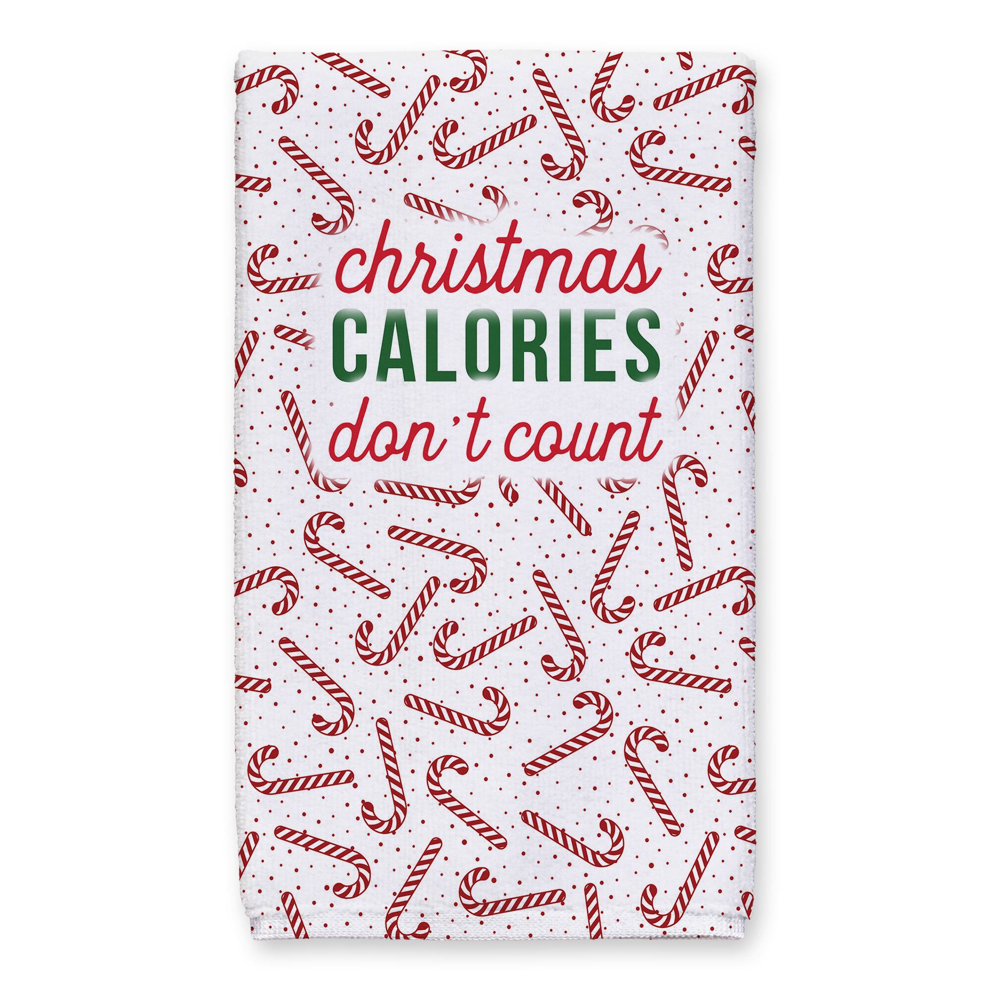 Christmas Calories Don't Count Tea Towel Set