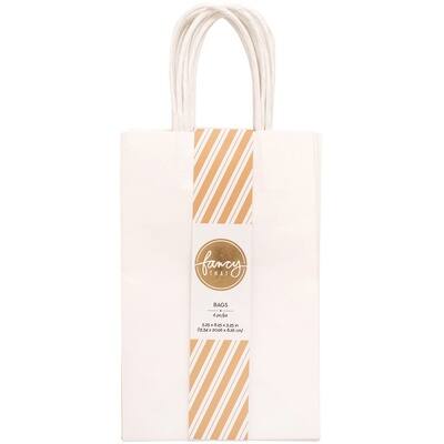 American Crafts™ Fancy That Small White Gift Bags, 6ct. | Michaels