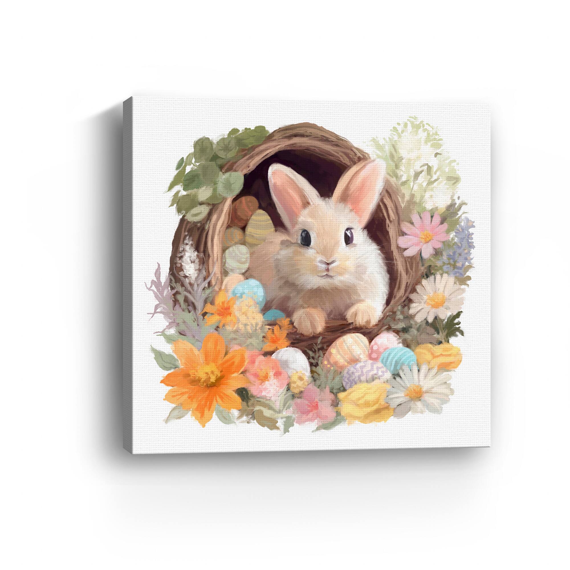 Lumaprints Rabbit's Basket Canvas Giclée Art