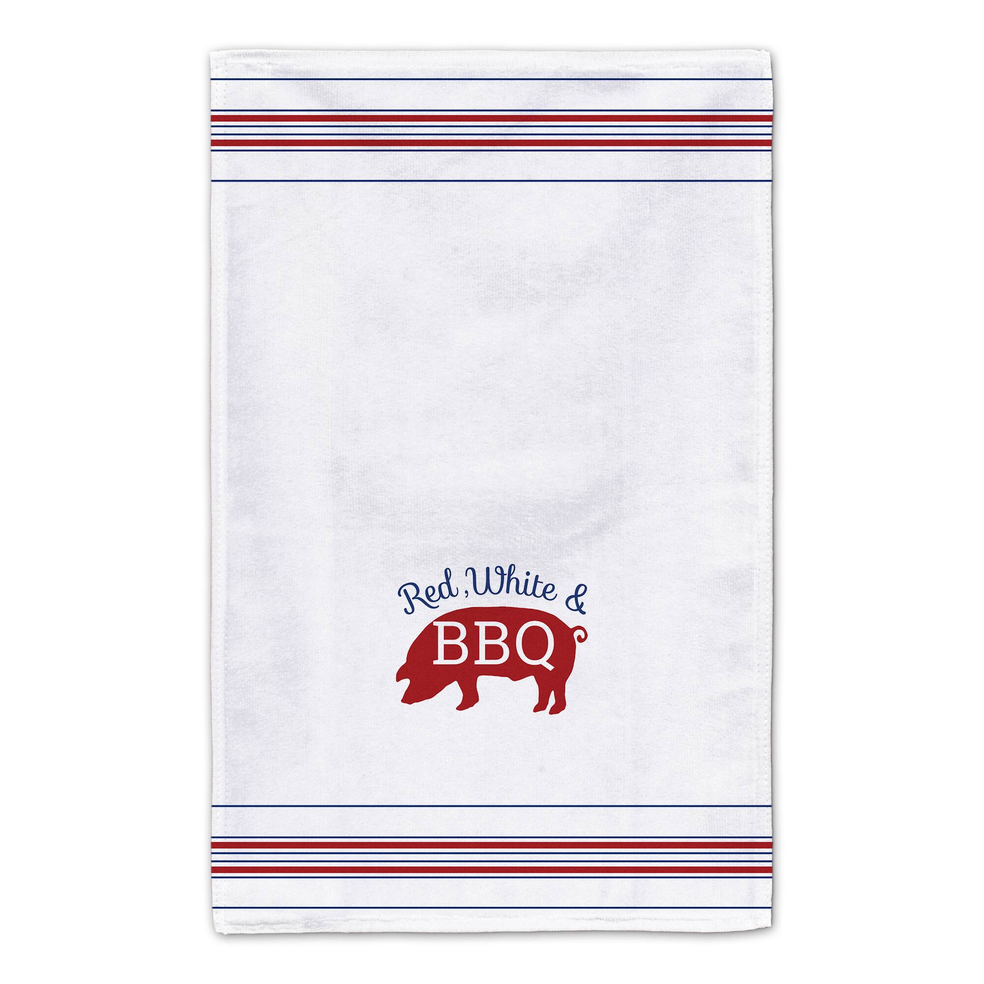 Red, White & BBQ Tea Towel Set