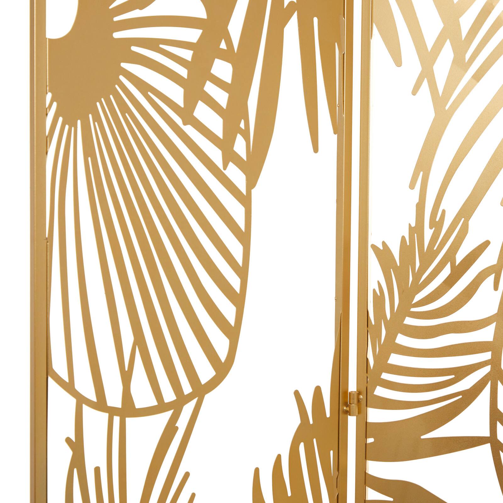 Gold Iron Glam Room Divider Screen, 71&#x22; x 48&#x22; x 1&#x22;