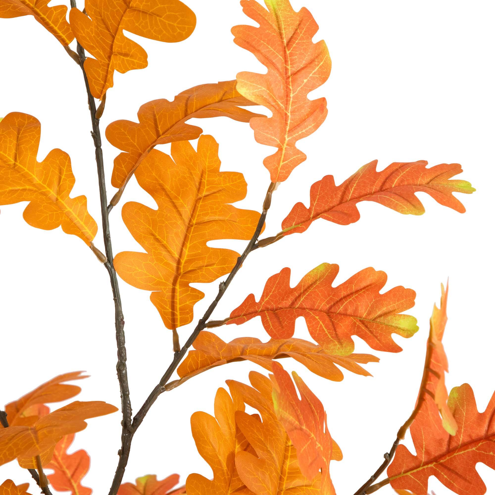 6ft. Orange Oak Artificial Potted Potted Tree