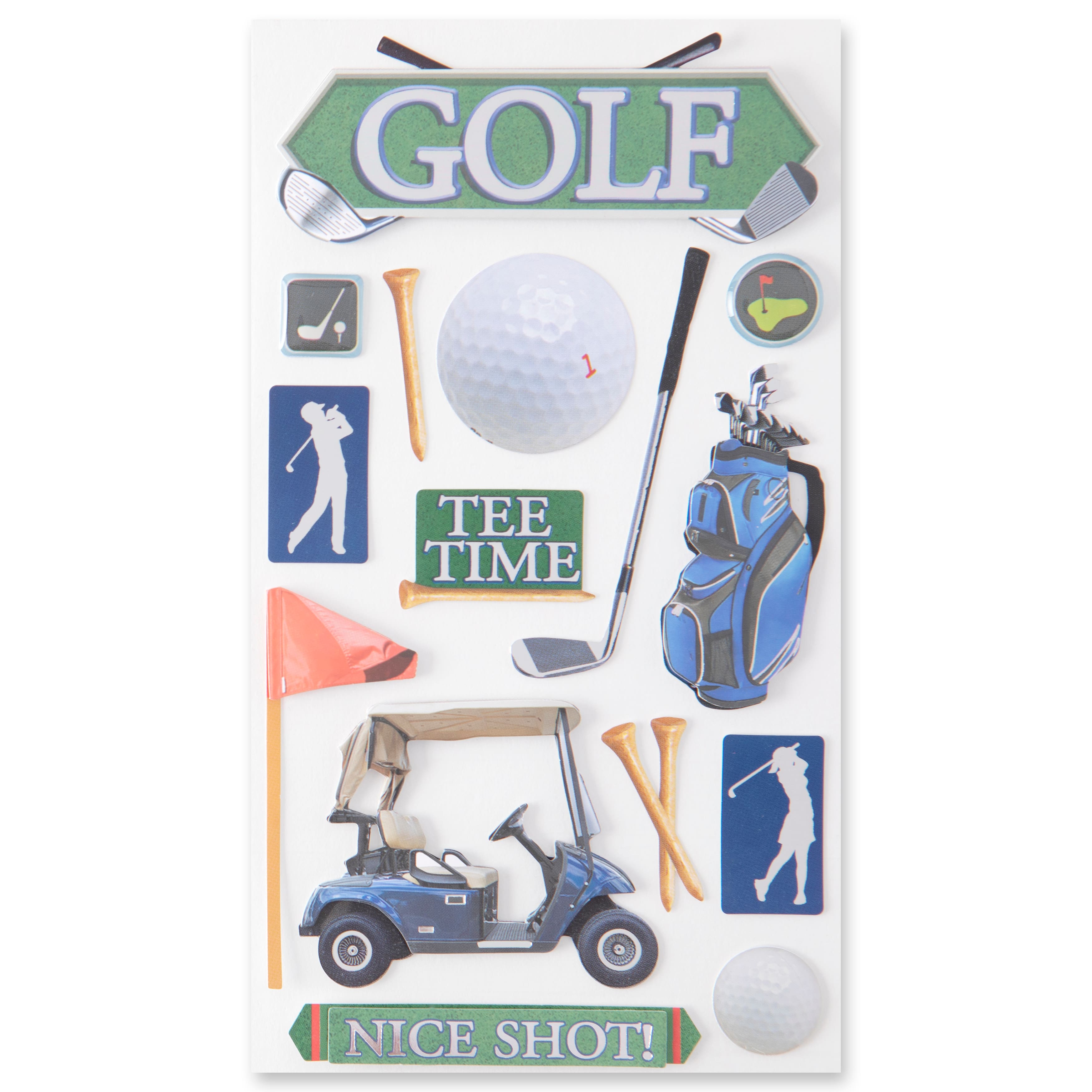 12 Pack: Golf Stickers by Recollections&#x2122;