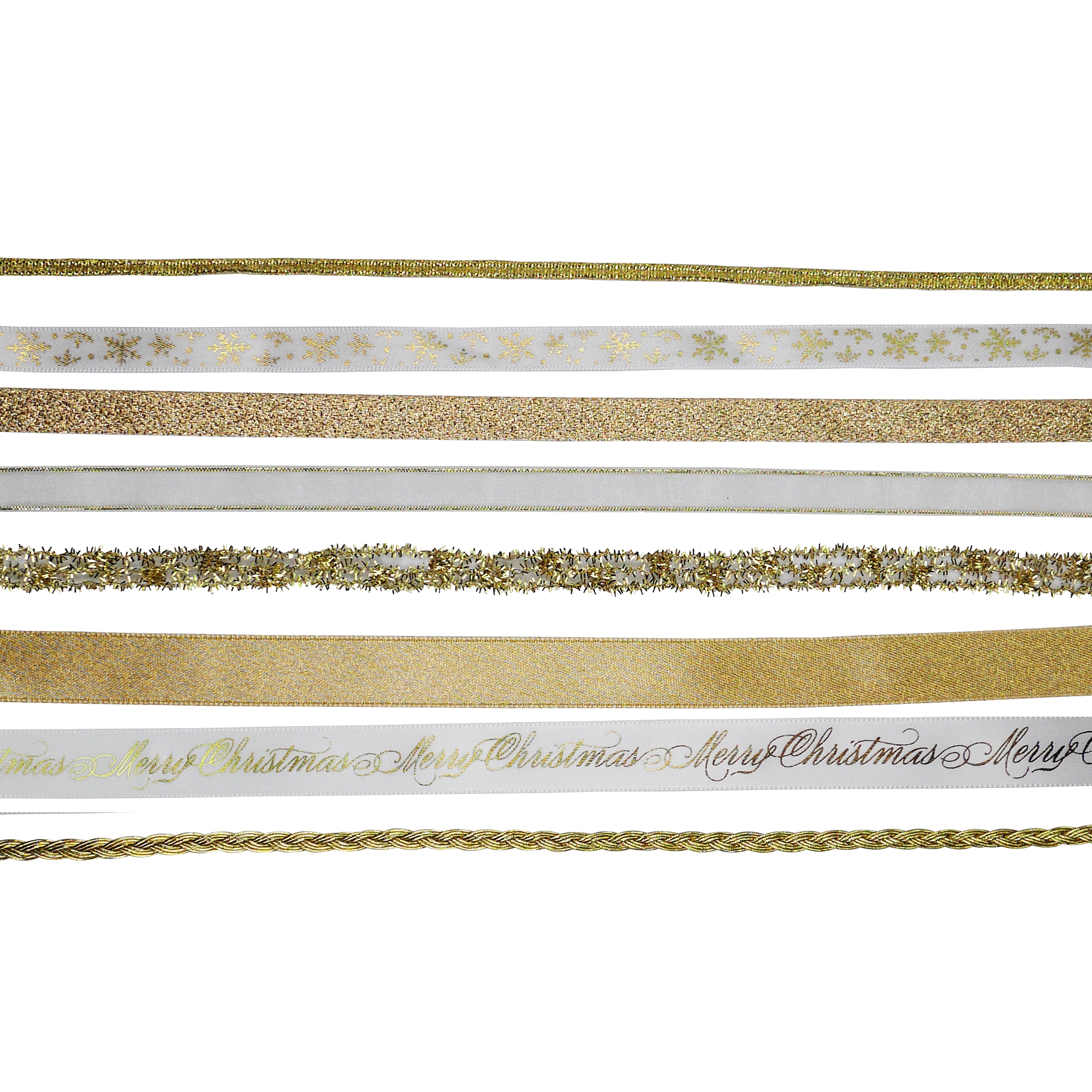 Gold Christmas Value Pack Ribbon by Celebrate It&#xAE;