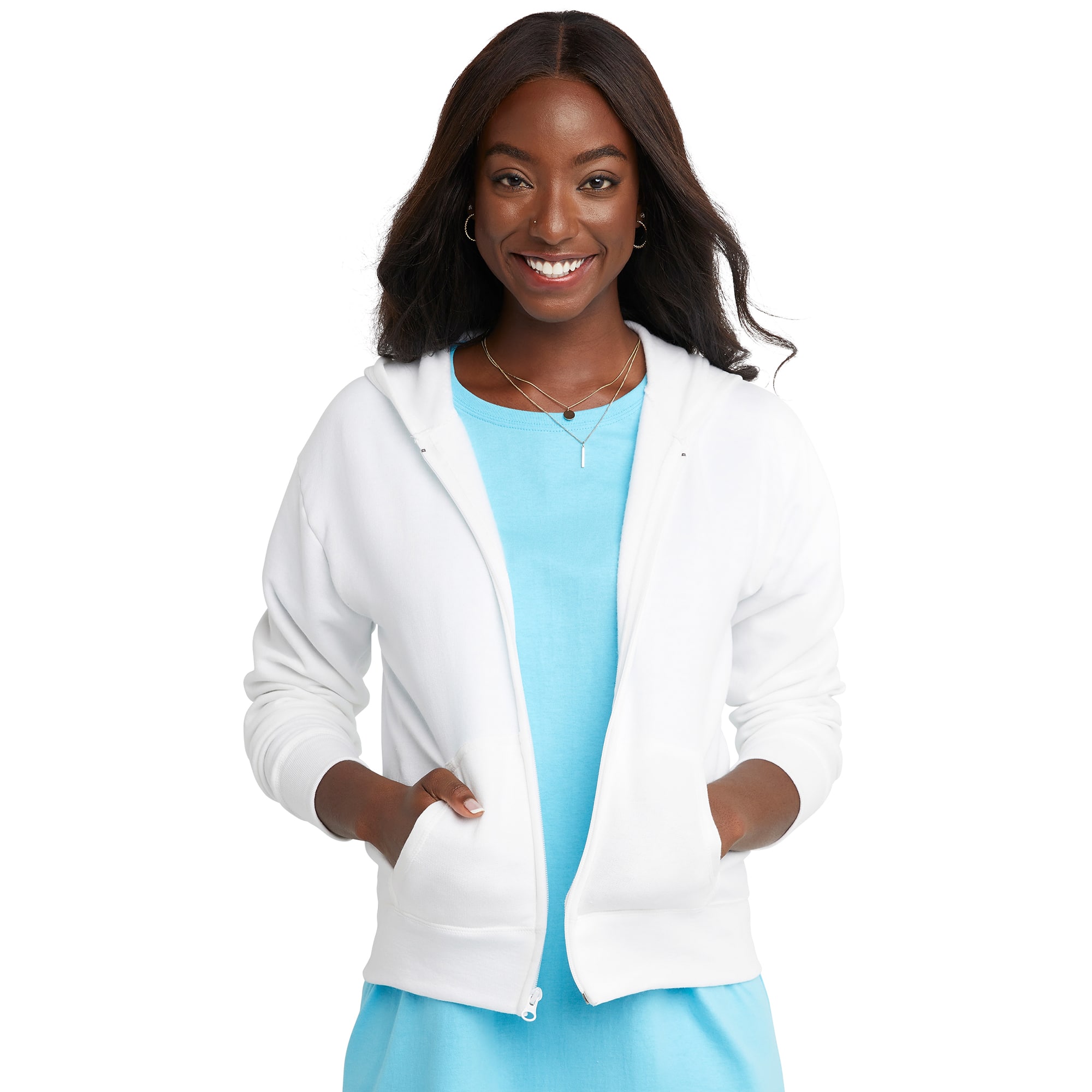 Hanes EcoSmart Full-Zip Women&#x27;s Hoodie