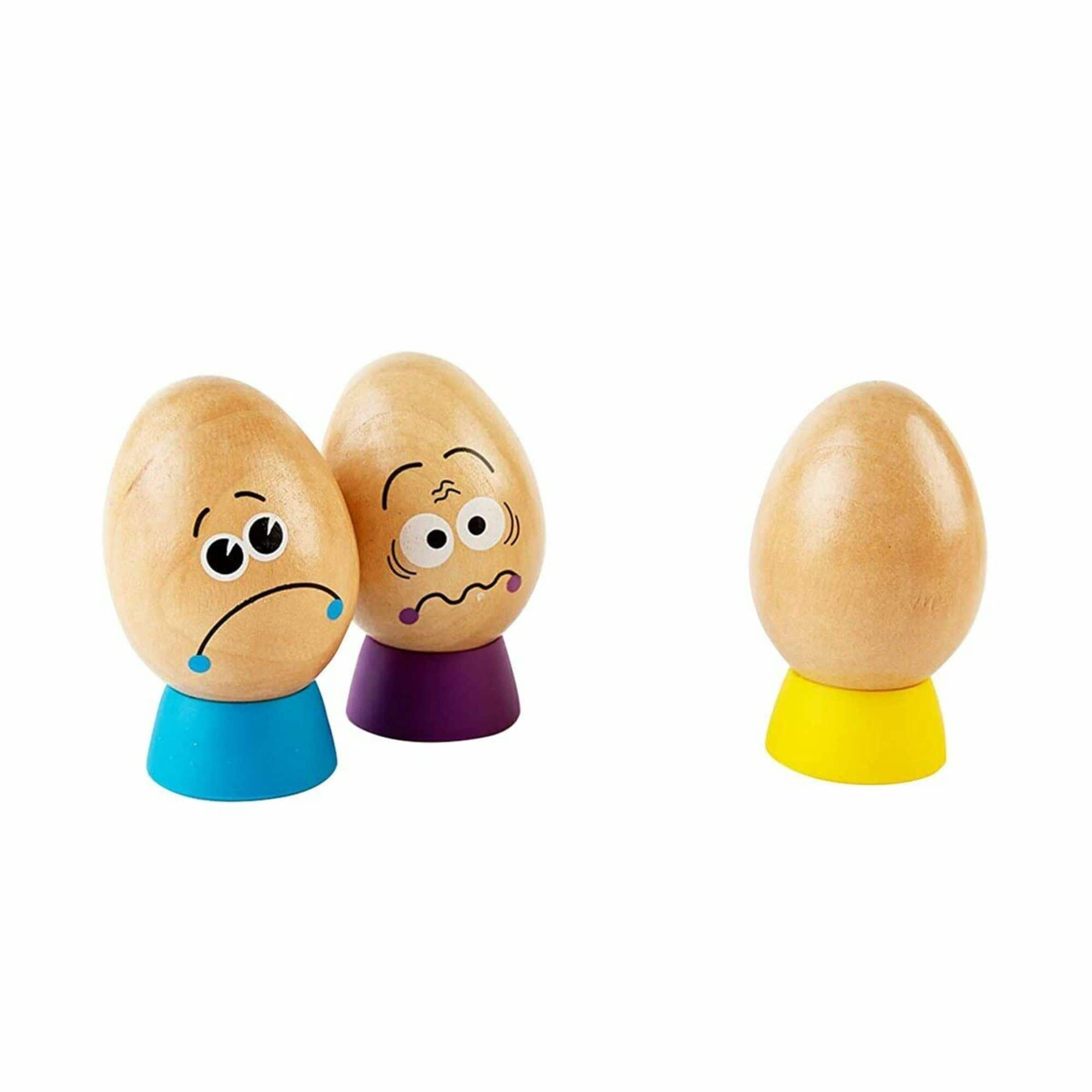 Hape Eggspressions Wooden Learning Toy &#x26; Illustrative Book Set