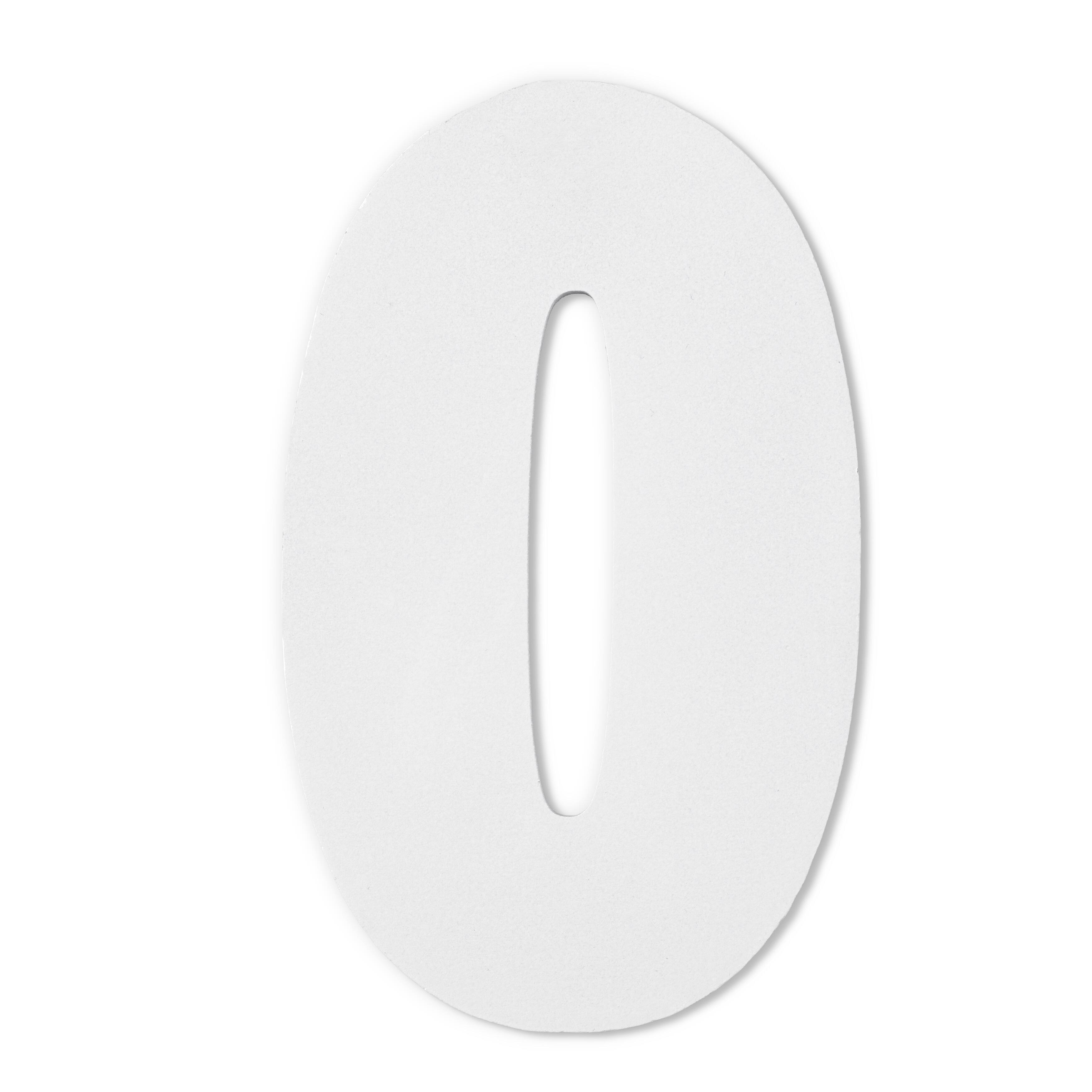 6 White Wooden Number by Make Market | Numeral 0 | 6 in
