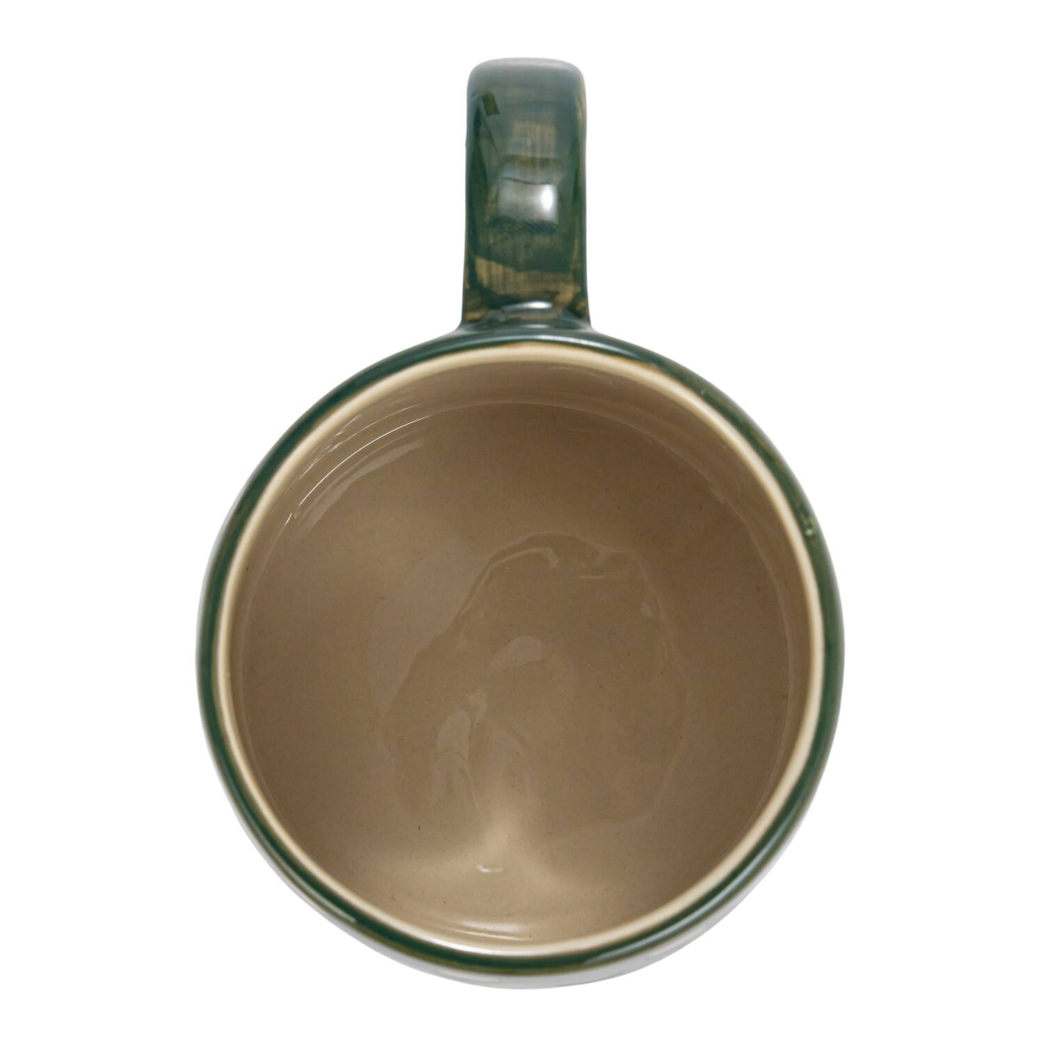 Hello Honey&#xAE; 14oz. Green Polka Dot Ceramic Mugs, 12ct.